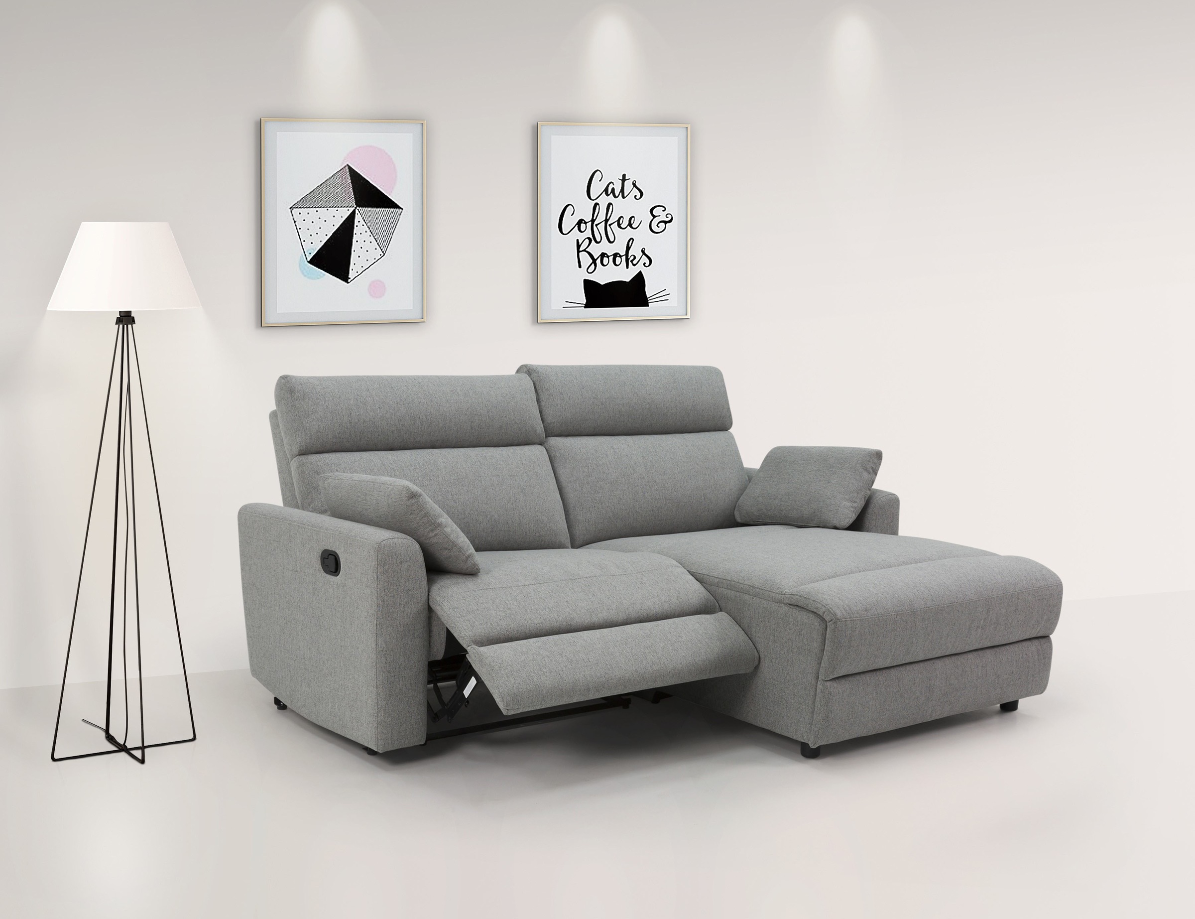 INOSIGN Ecksofa »JENNA, L-Form, 209cm, manuelle u. elektrische Funktion, mi günstig online kaufen