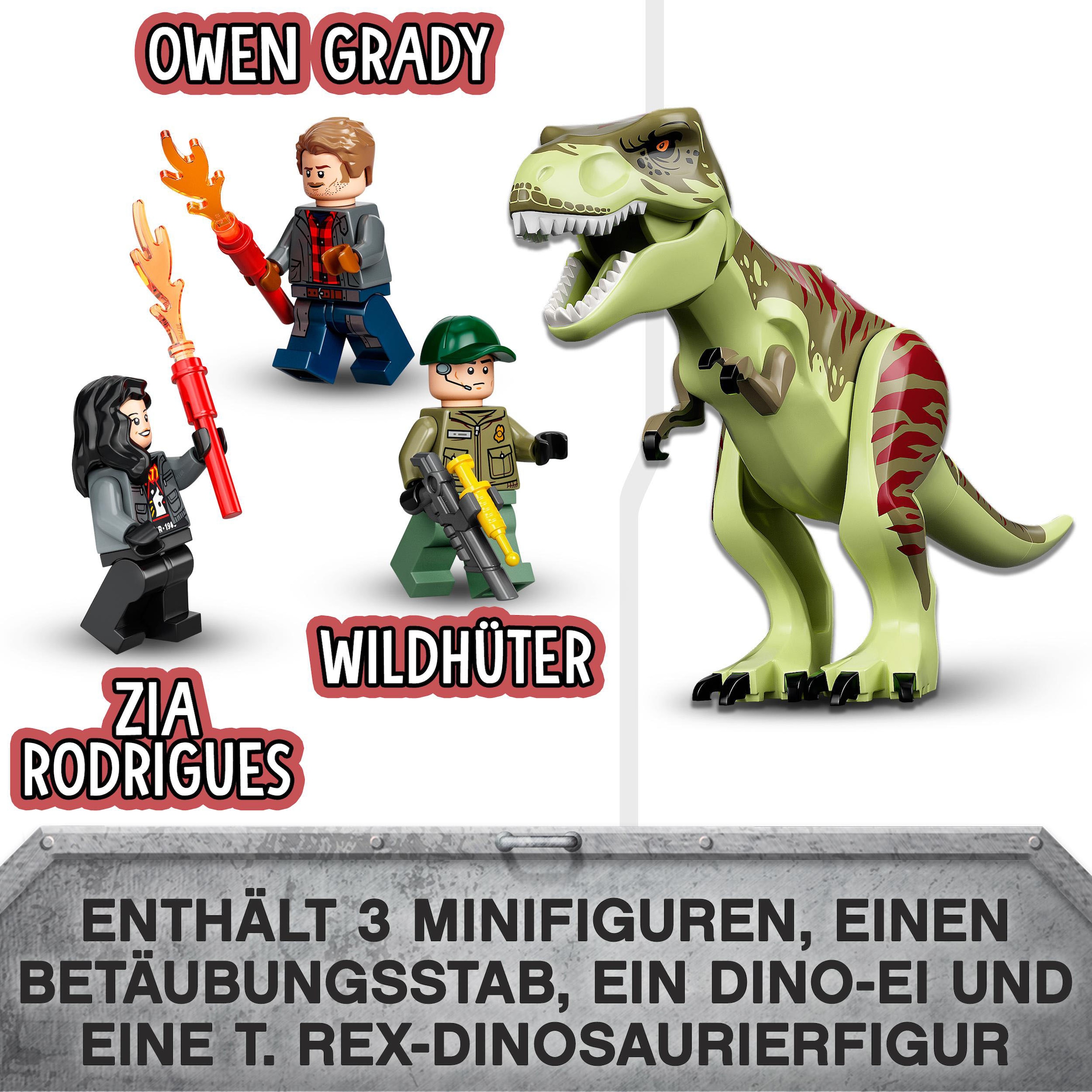 LEGO® Konstruktionsspielsteine »T. Rex Ausbruch (76944), LEGO® Jurassic World«, (140 St.), Made in Europe