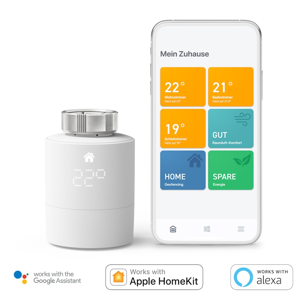 Tado Heizkörperthermostat »Starter Kit - Smartes Heizkörper-Thermostat V3+«