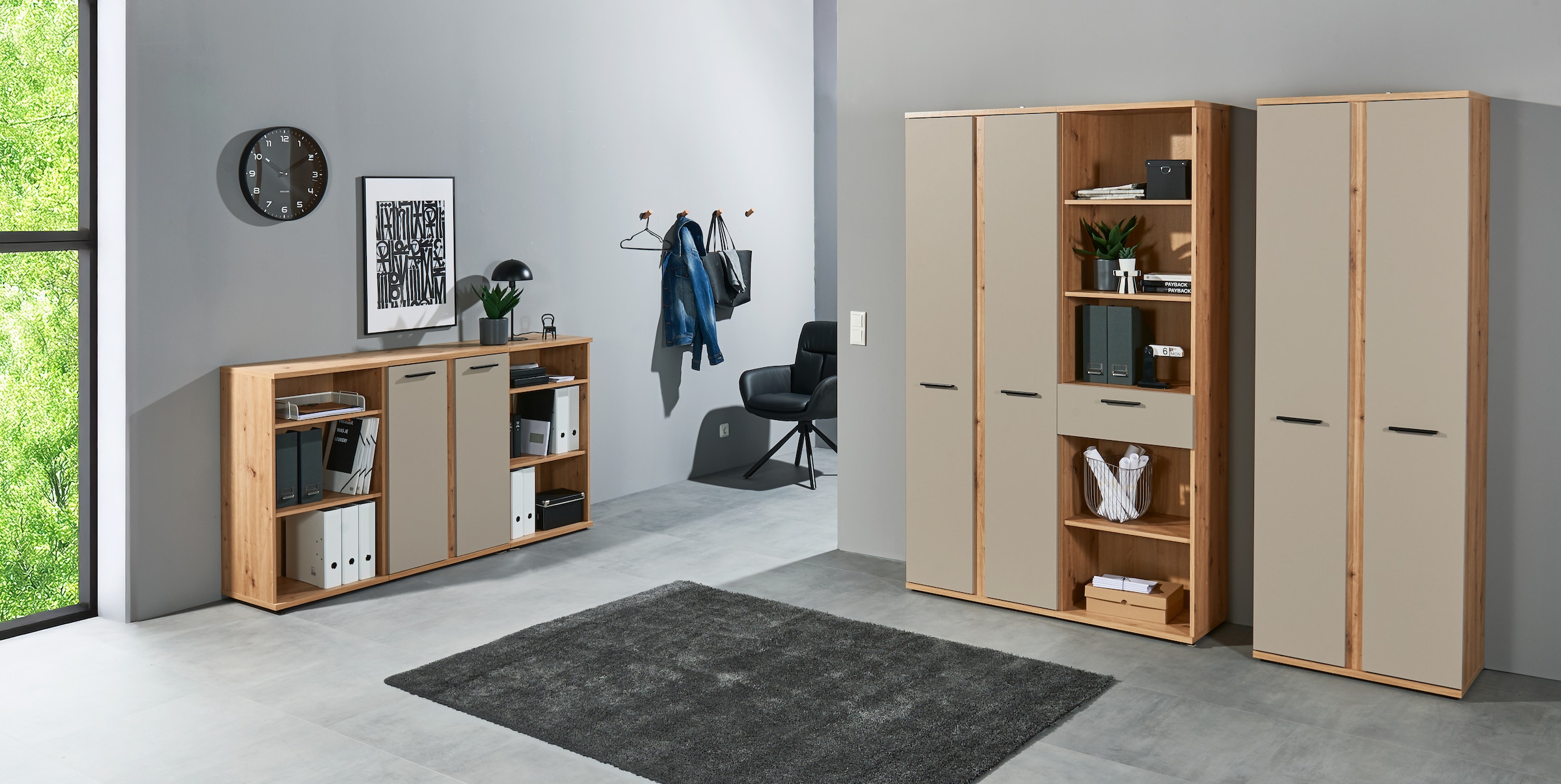 BEGA OFFICE Stauraumschrank »Kanada« 1 Stk. tlg. BxHxT: 68x95x38 cm, Softclose für Türen