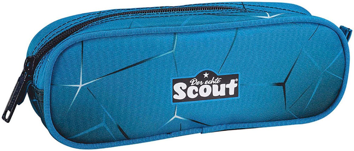 Scout Schulranzen »Alpha Safety Light, mit LED-Lichtleiter, Polar Blue«, Retroreflektierende Flächen-LED-Lichtleiter, mit Powerbank; enthält recyceltes Material