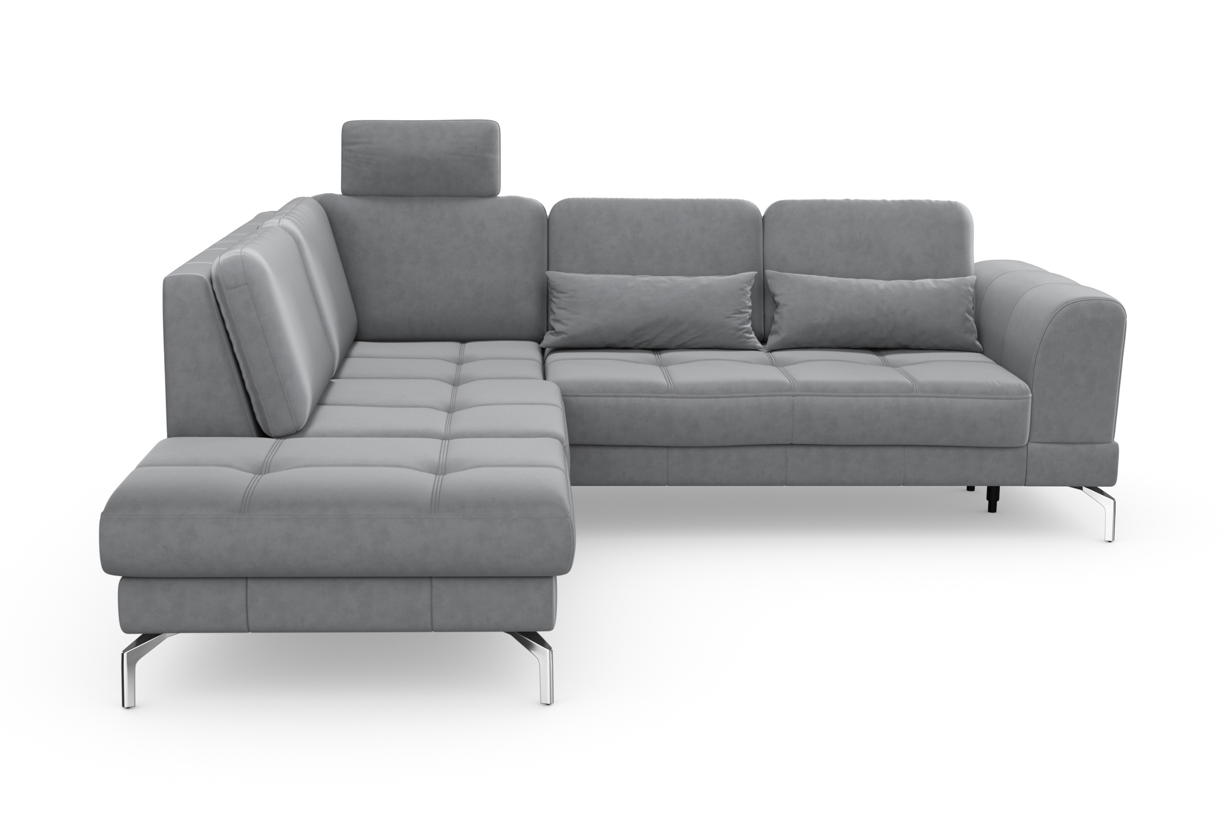 sit&more Ecksofa »Bendigo L-Form«, inklusive Sitztiefenverstellung, Bodenfreiheit 15 cm, in 2 Fußfarben