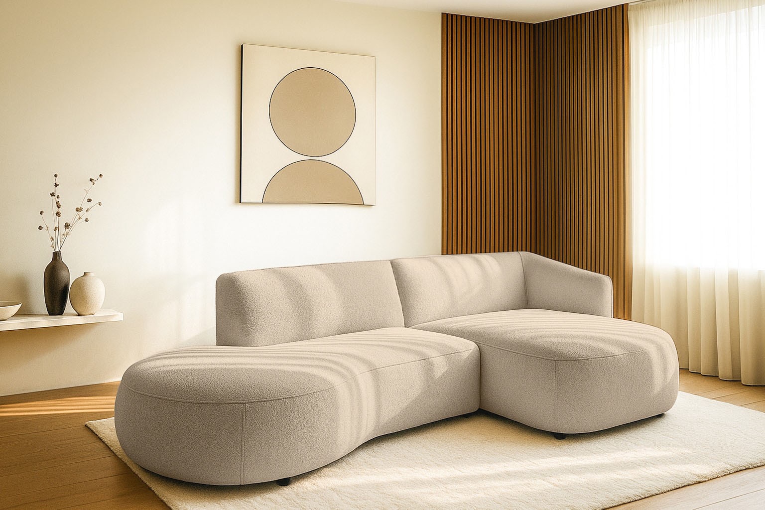 andas Ecksofa »Ostrup«, schlichtes modernes Design, in verschiedenen Farben günstig online kaufen