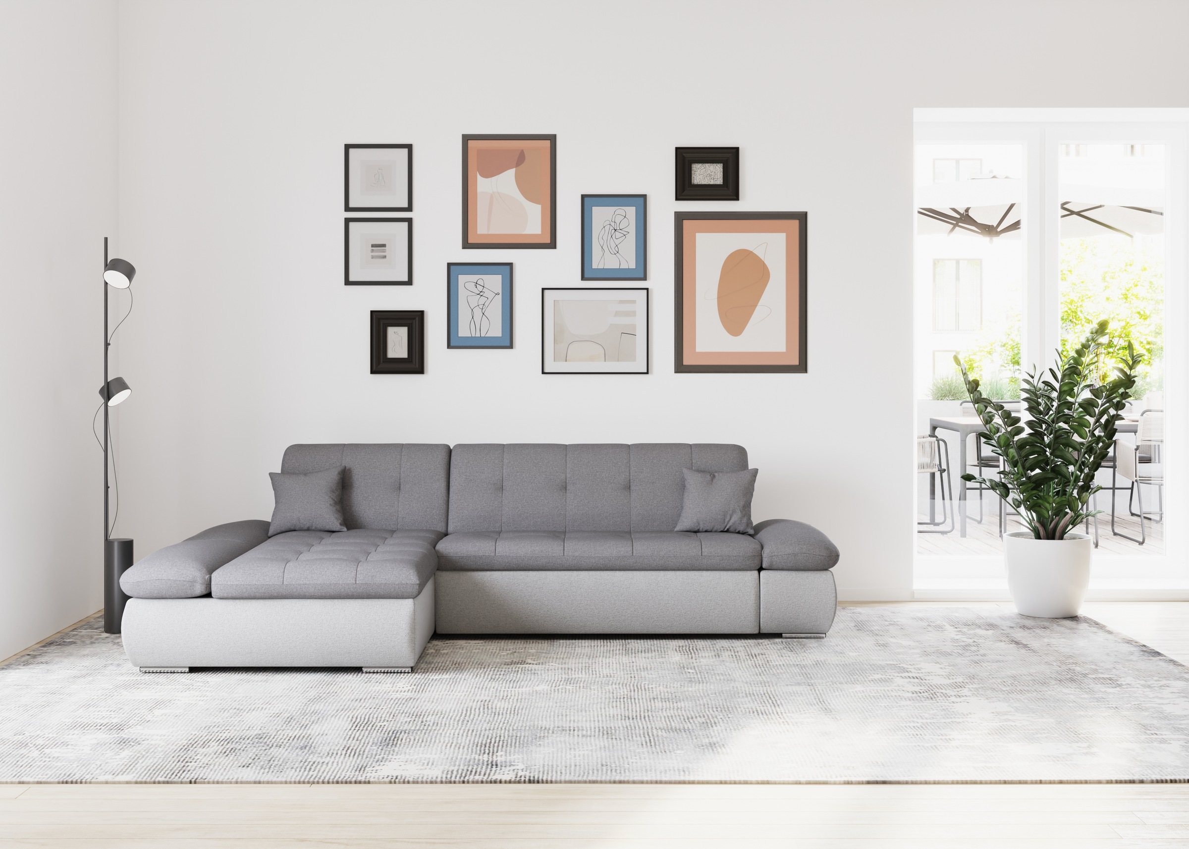 DOMO collection Ecksofa »Moric, L-Form, XXL-Sofa - Breite 300cm«, wahlweise günstig online kaufen