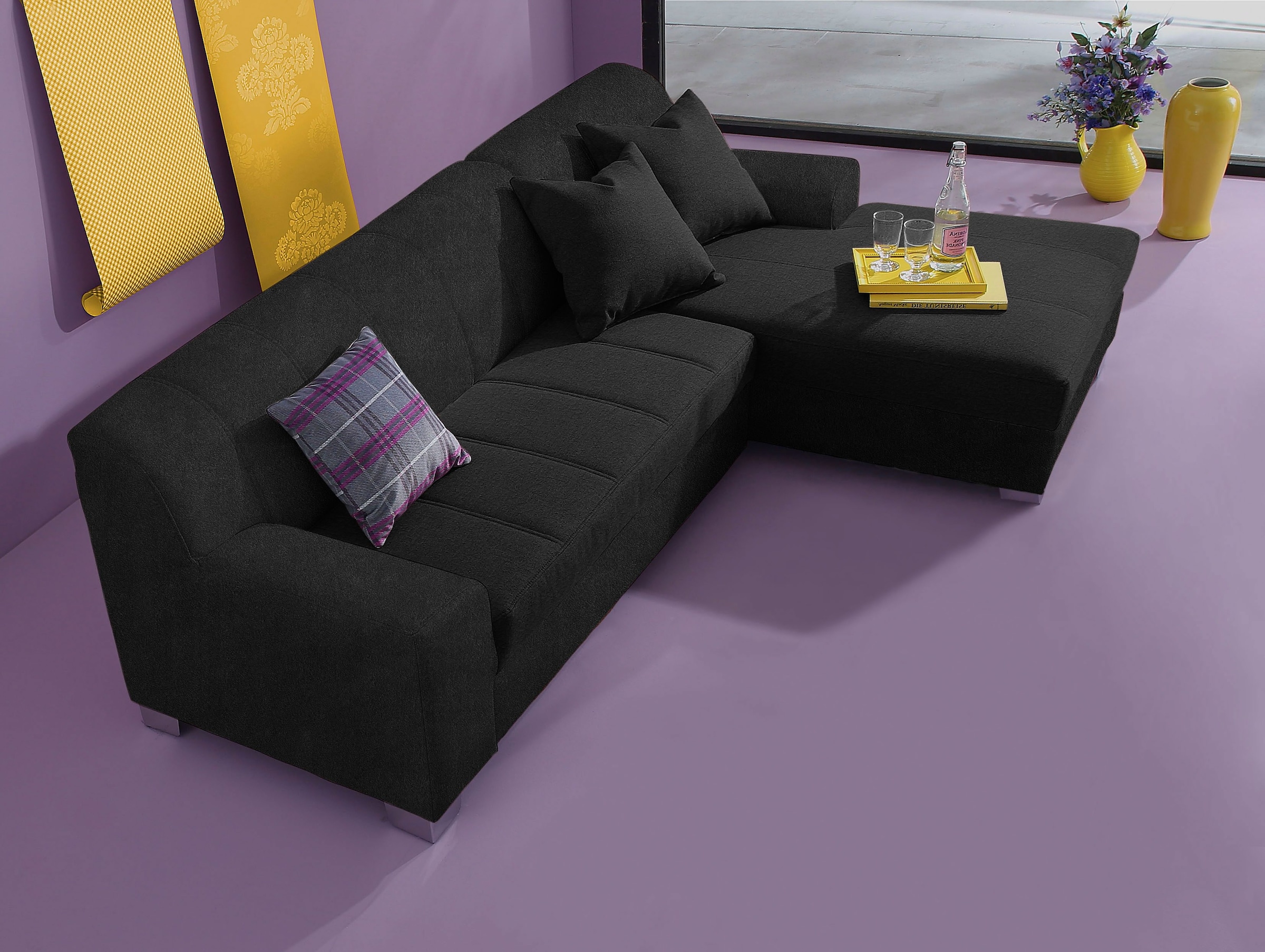 INOSIGN Ecksofa »Anzio, elegant und gemütlich, Breite 239cm, L-Form«, wahlw günstig online kaufen