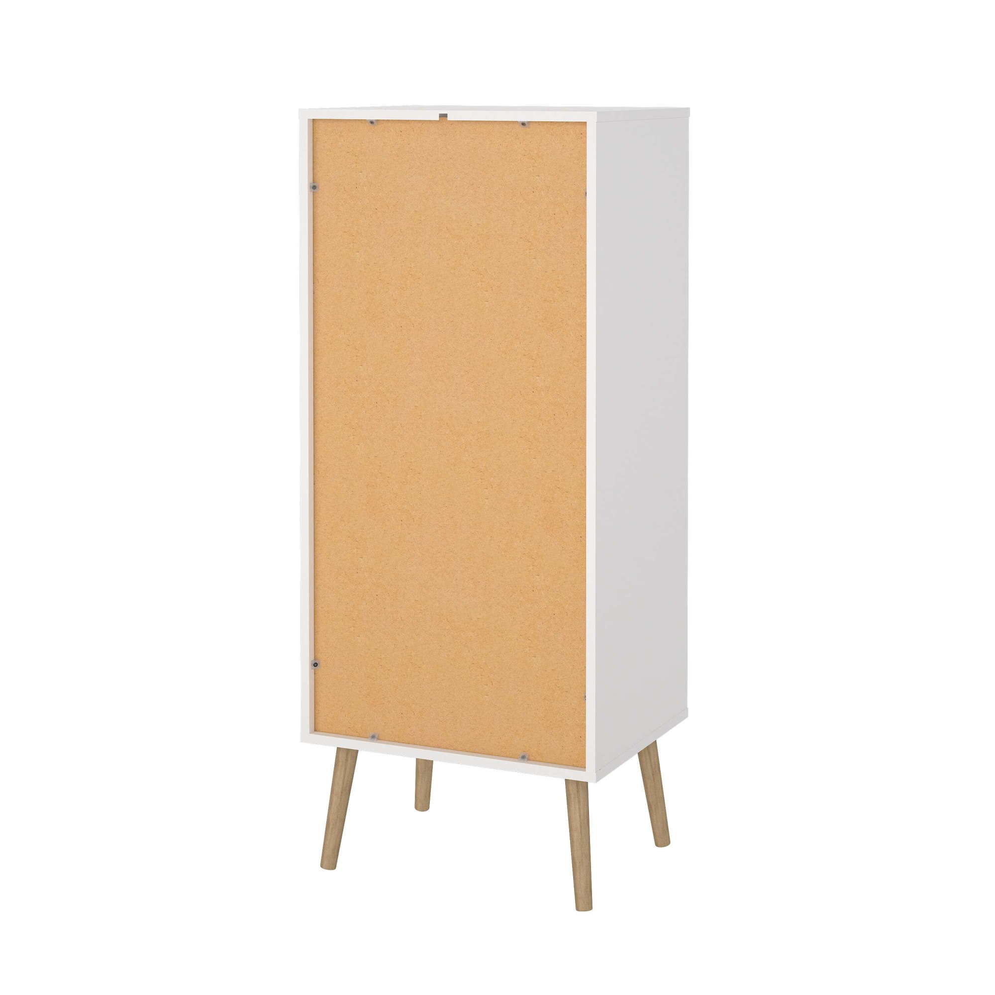 andas Highboard »Bodo, Hochkommode, Aufbewahrung, Stauraum«, mit 5 Schubladen, Beine und Griffe aus Echtholz, Breite 50 cm
