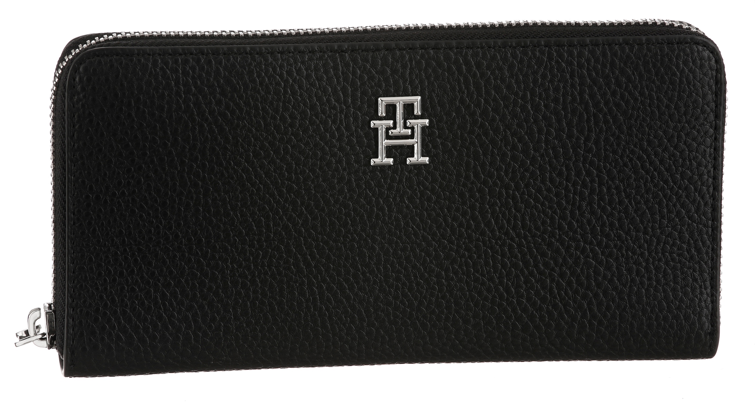 Tommy Hilfiger Geldbörse »TH EMBLEM LARGE ZA«, mit TH-Emblem vorne