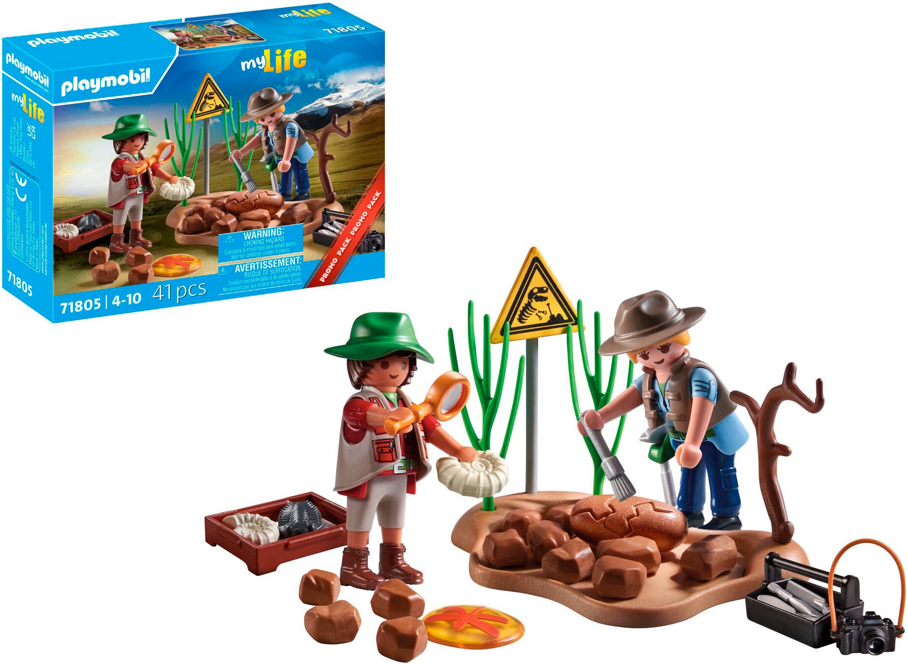 Playmobil® Konstruktions-Spielset »Urzeit-Schatzsuche (71805), Playmobil Wild Life«, (41 St.), Made in Europe