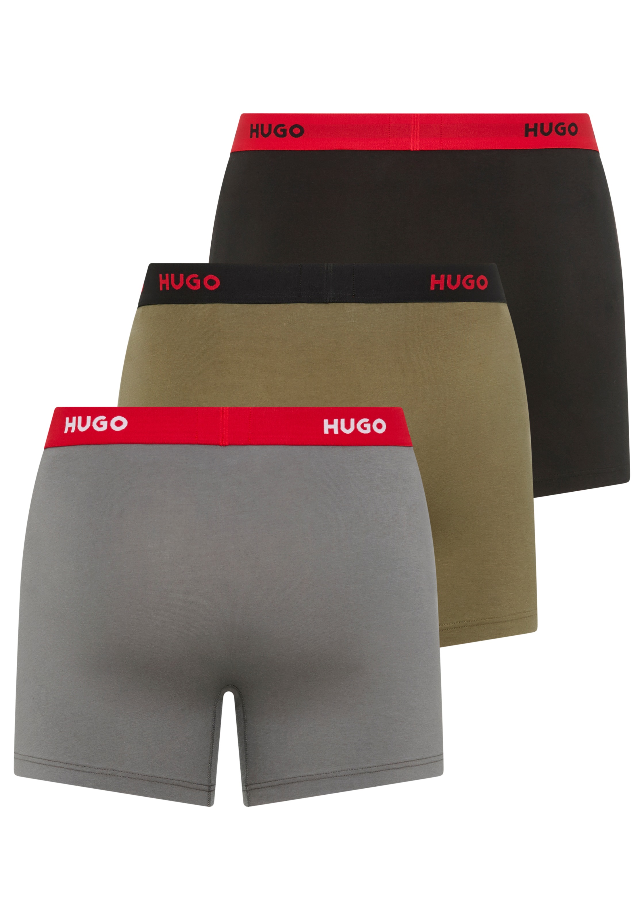 HUGO Underwear Boxer »BOXERBR TRIPLE«, (Packung, 3 St., 3er), mit elastischem Bund