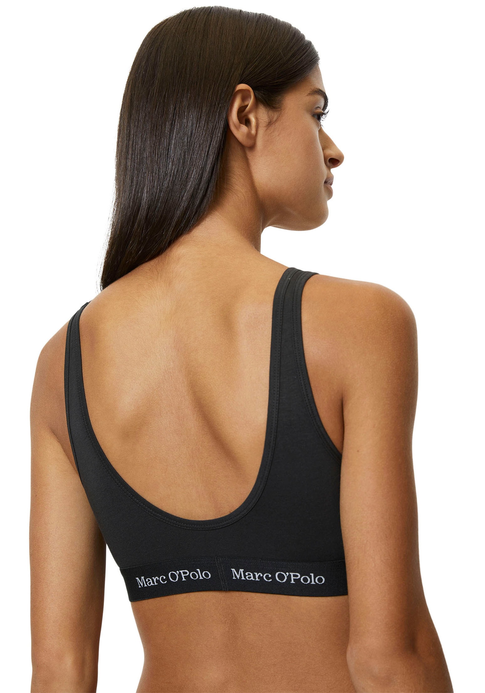 Marc O'Polo Bustier »Essentials Woven«, mit schlichtem Unterbrustprint