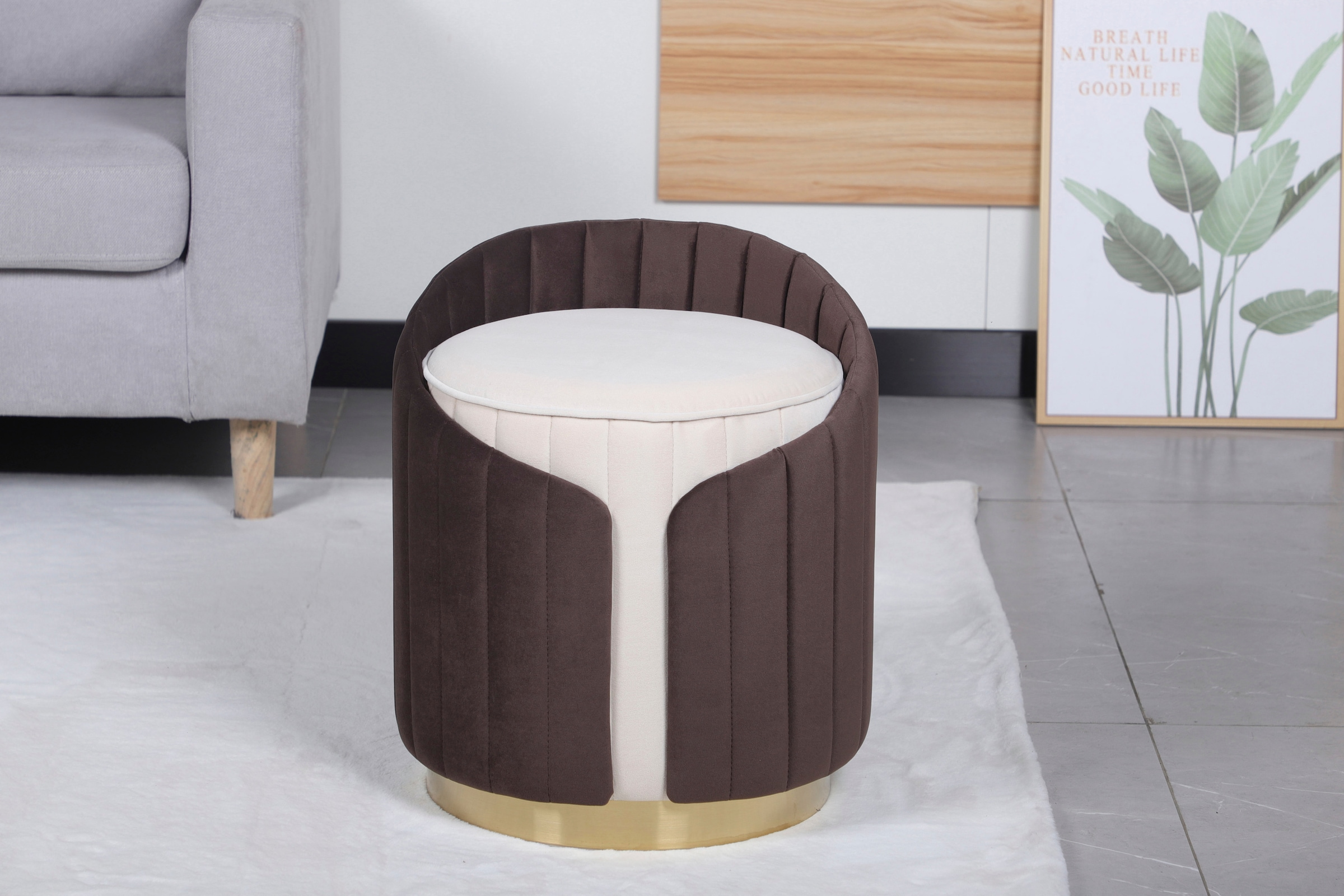 Kayoom Sitzhocker »Hocker Corin 145, Modernes Design, Komfortabel mit Rücke günstig online kaufen