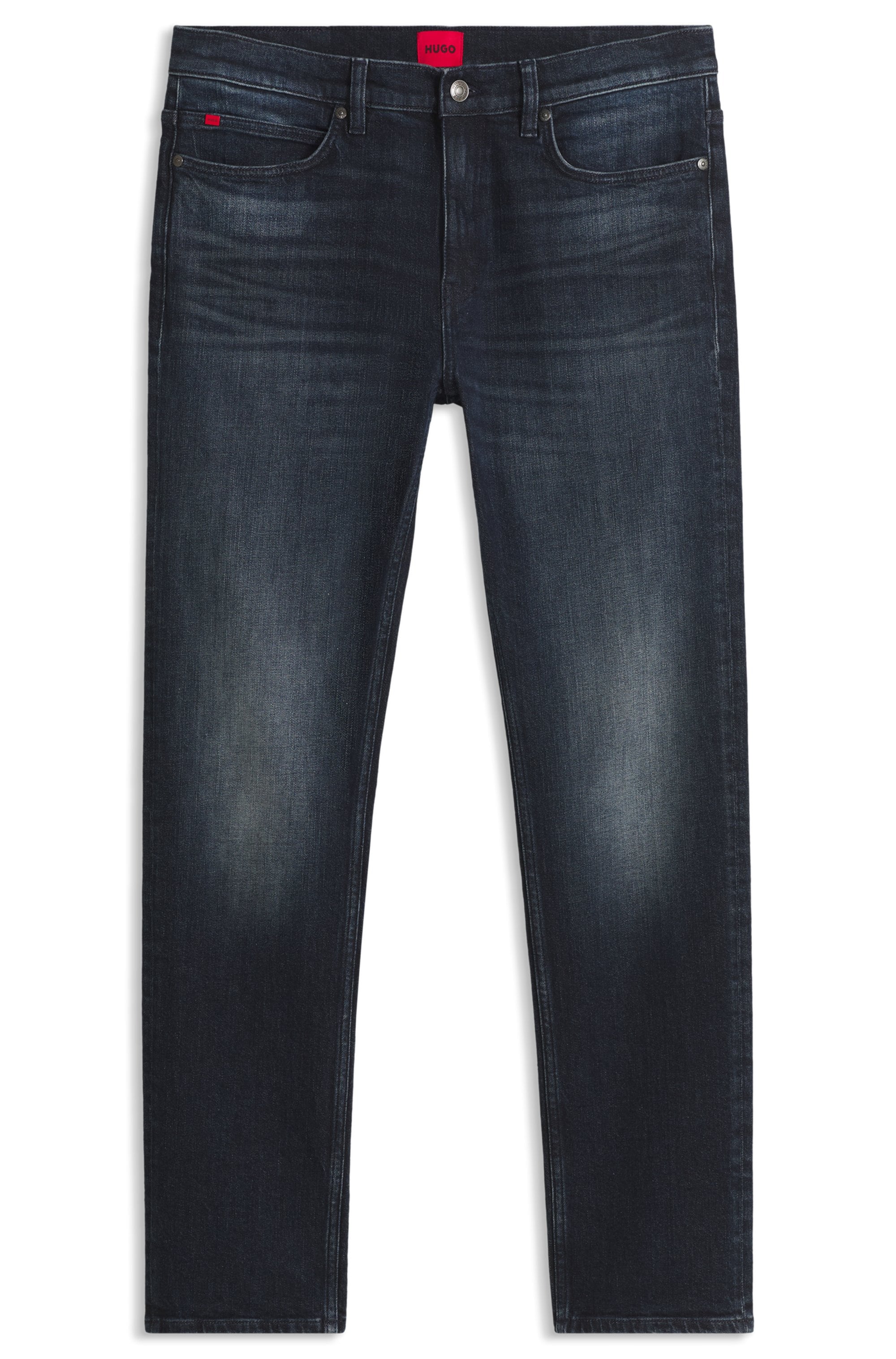 HUGO Slim-fit-Jeans »HUGO 708« mittlere Bundhöhe, gerader Beinverlauf, Slim Fit, Stretch-Denim