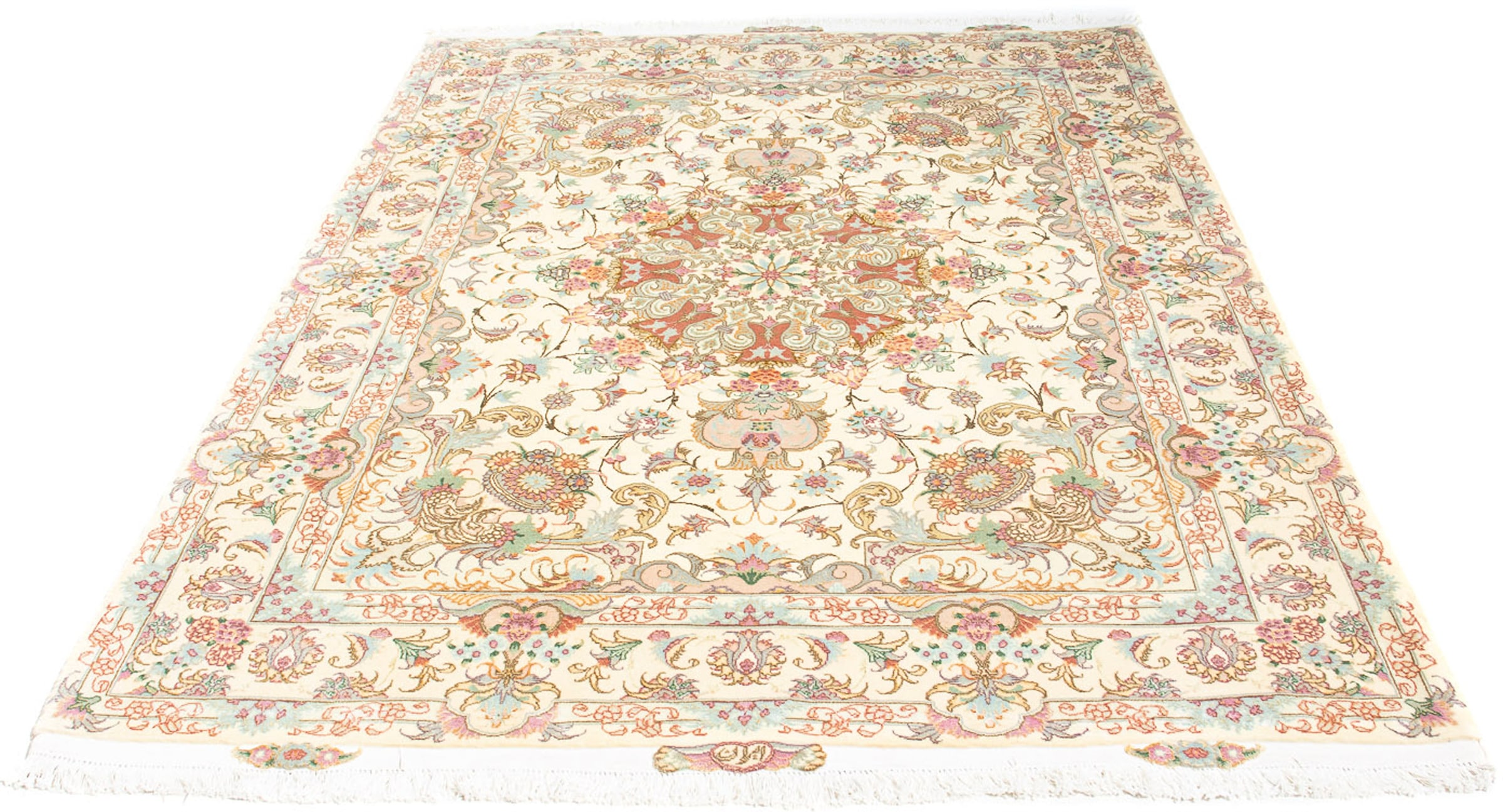 morgenland Orientteppich »Perser - Täbriz - Royal - 203 x 151 cm - beige«, günstig online kaufen