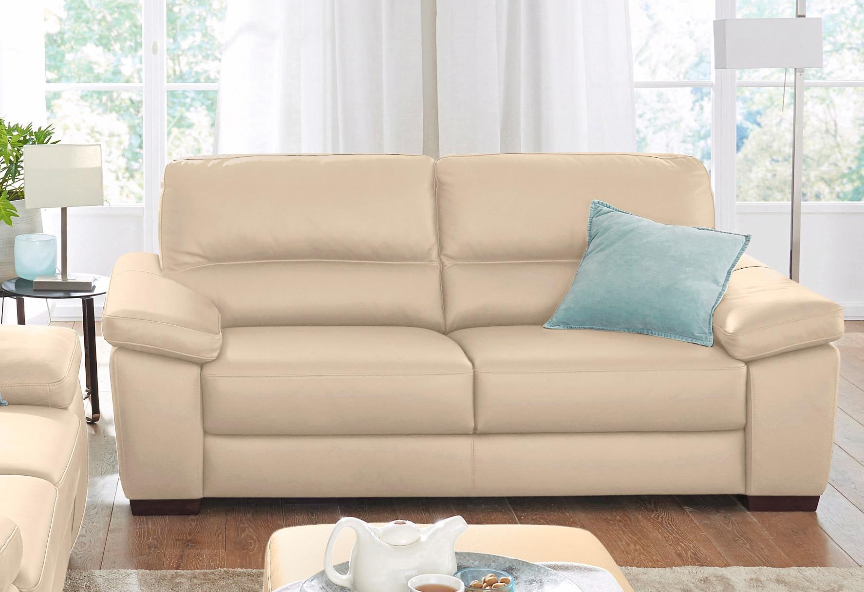 CALIA ITALIA 2-Sitzer »Gaia, hochwertiges Ledersofa mit erstklassigem Sitzkomfort«, edles Design, in zwei hochwertigen Lederqualitäten