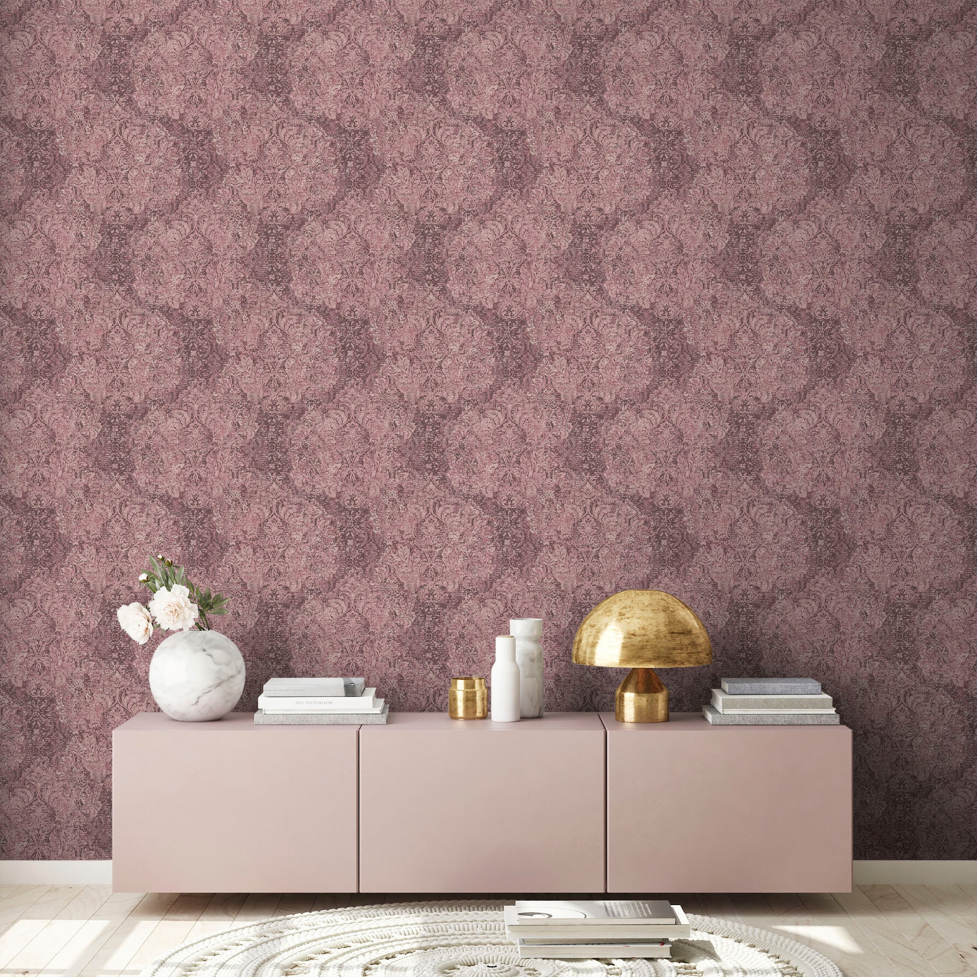 living walls Vliestapete »Mata Hari«, Barock-ornamental-Glitzermuster, Vintagetapete Tapete Barock Tapeten Wohnzimmer Schlafzimmer Küche Flur