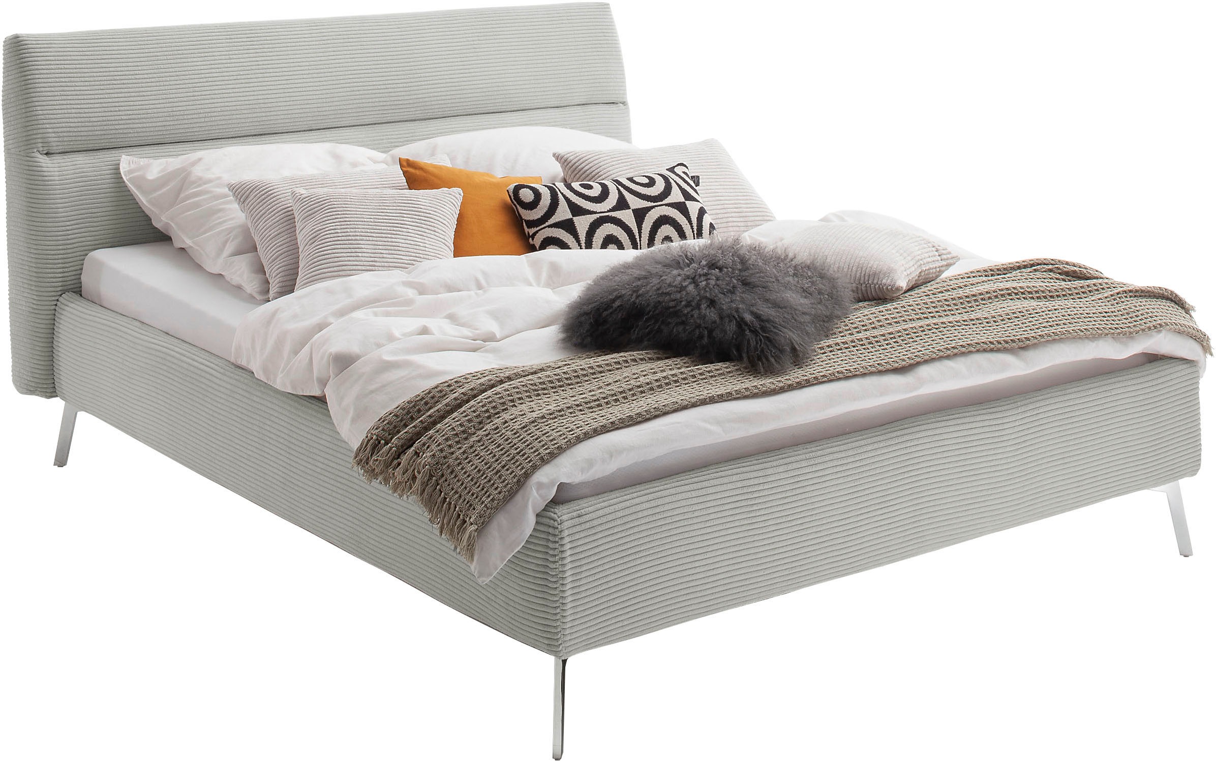 Home affaire Polsterbett »Elvo, weichgepolstertes Kopfteil, wahweise Überlä günstig online kaufen