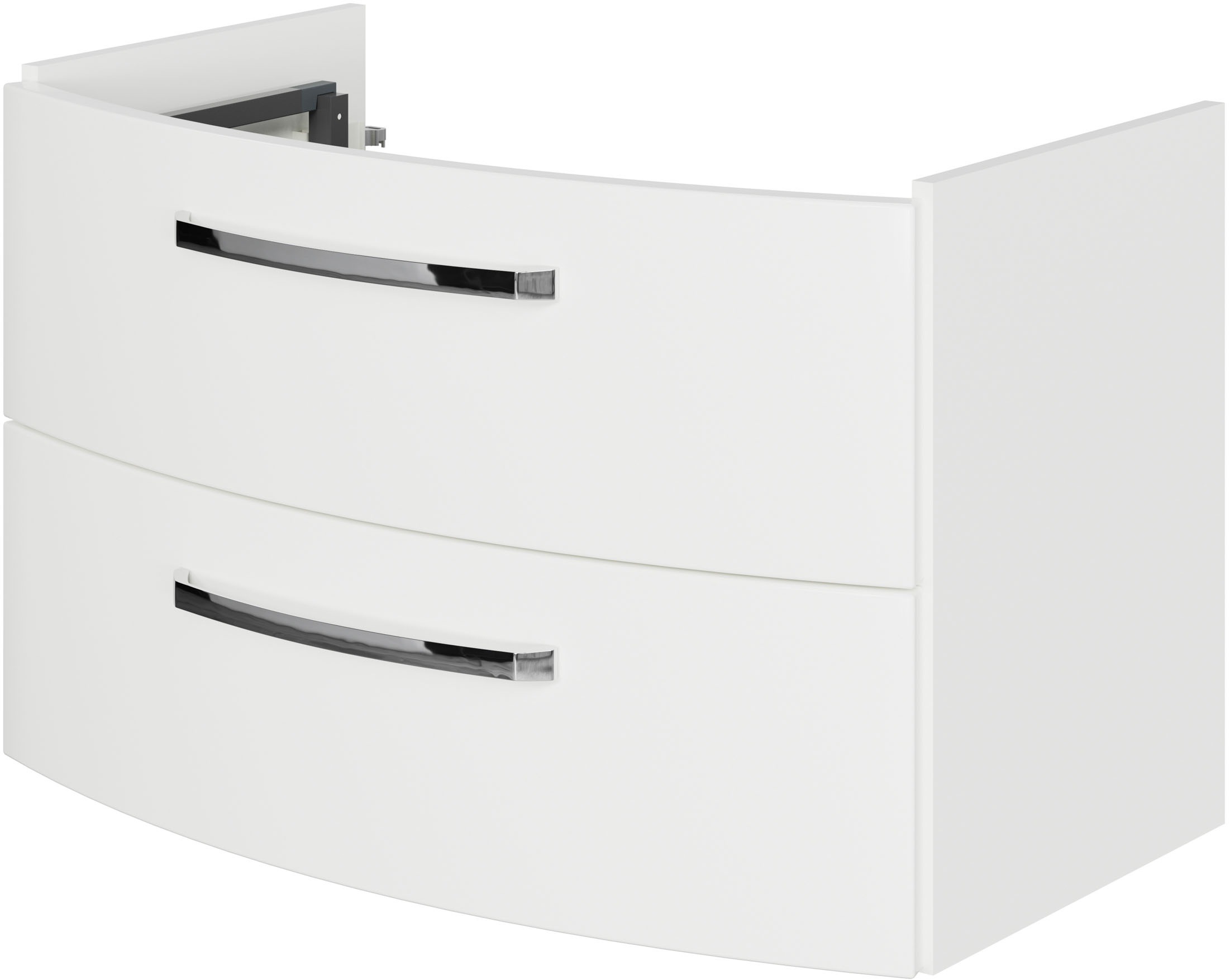 Saphir Badmöbel-Set »Serie 4010 2-teilig Keramik-Waschtisch mit LED-Spiegelschrank«, (Set), Badezimmer Set 84 cm breit, inkl. Türdämpfer, 3 Türen, 2 Schubladen