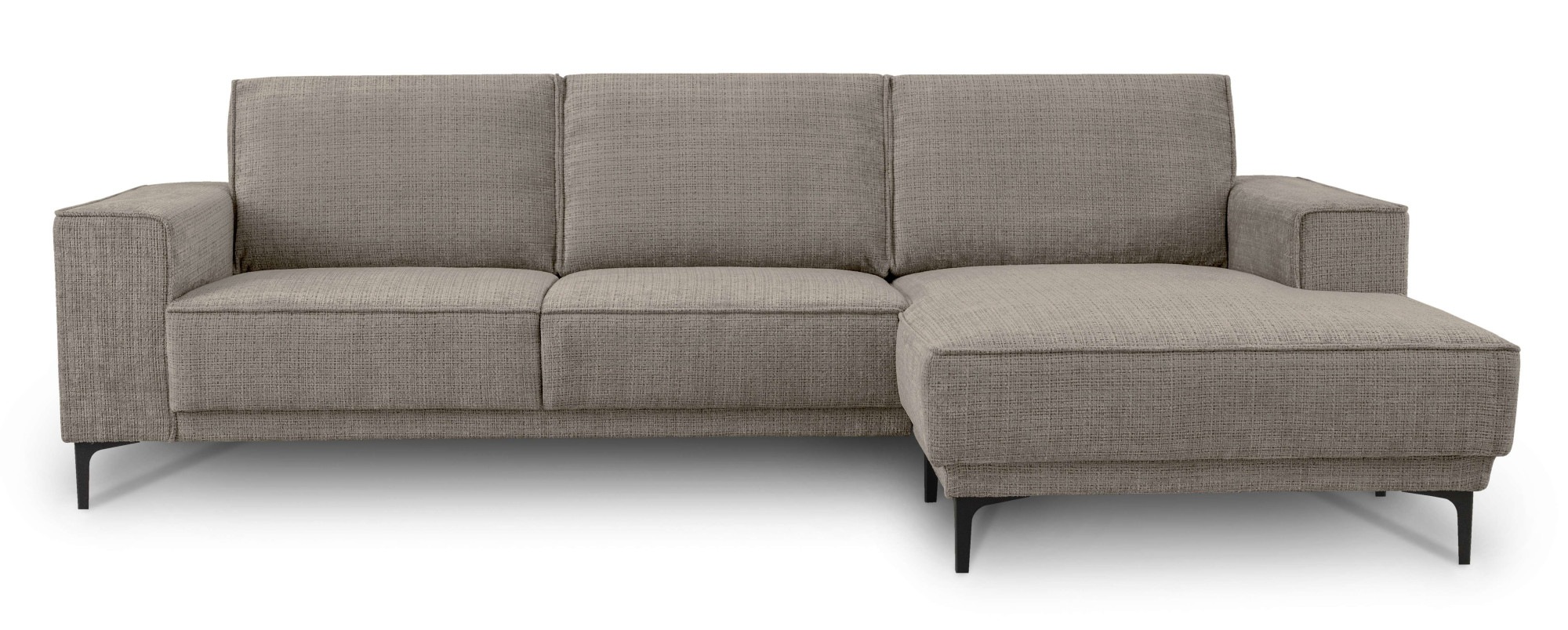 PLACES OF STYLE Ecksofa »Polsterecke Oland, Struktur, Flachgewebe, Luxus-Mi günstig online kaufen