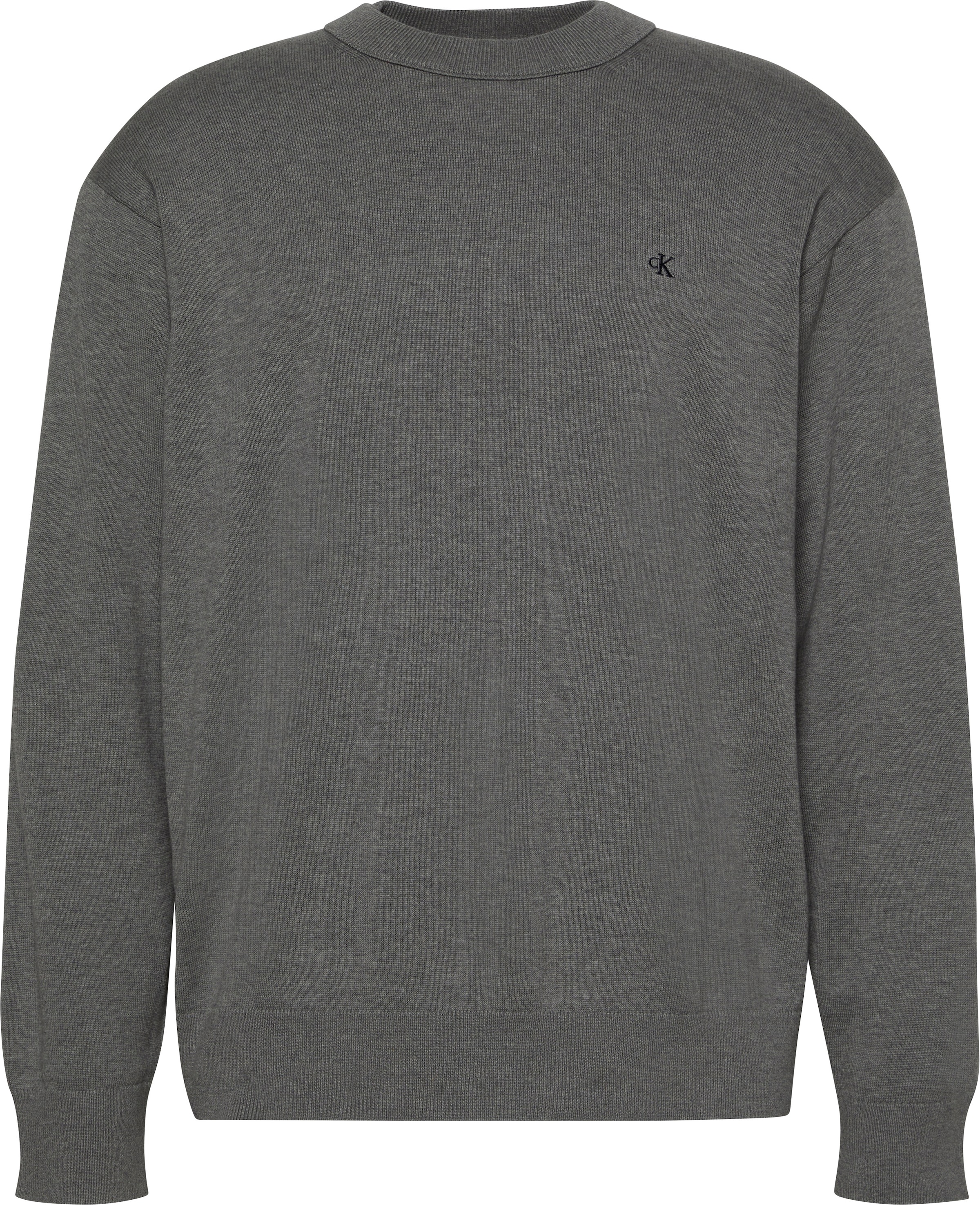 Calvin Klein Jeans Strickpullover »LS EZ COTTON CREWNK SWEATER 12GG«, Mit Rundhalsausschnitt