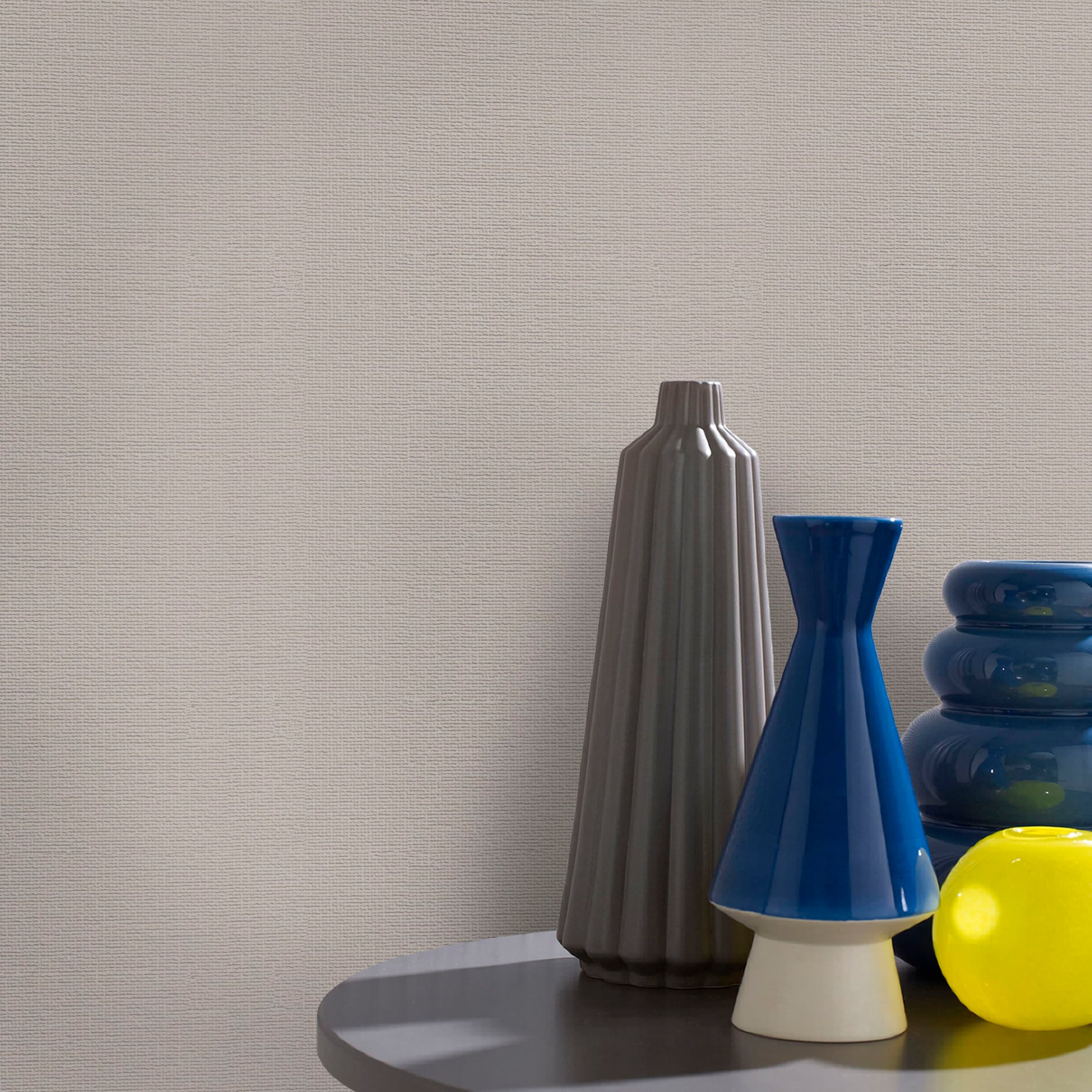 Superfresco Easy Vliestapete »Textil Uni« uni aufgeschäumt Grau - 10m x 52 cm