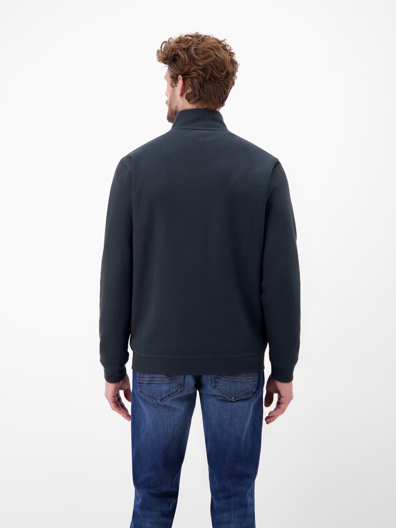 LERROS Sweatjacke mit Stehkragen