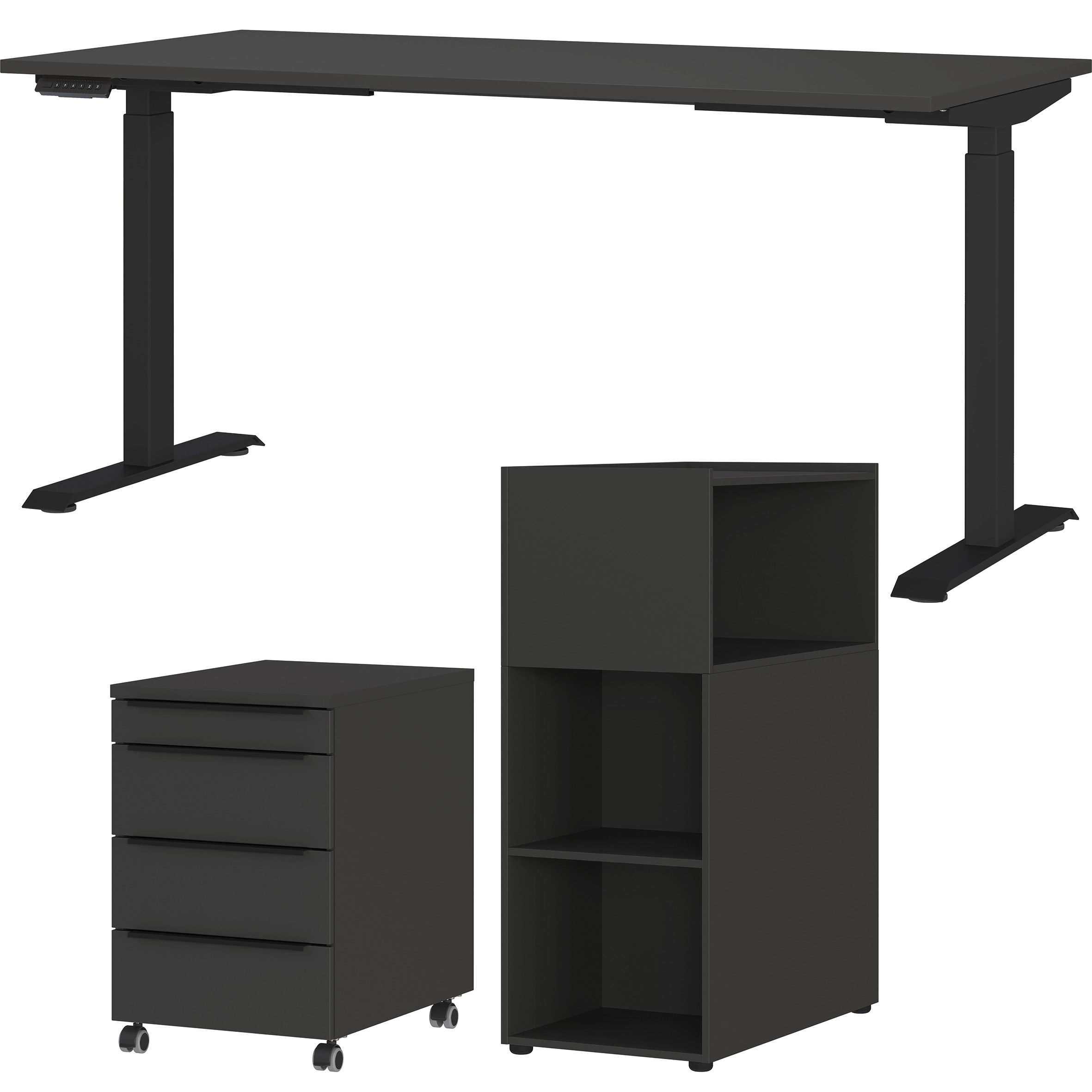 GERMANIA Büromöbel-Set »Mailand« 3 Stk. tlg. inkl. Schreibtisch, Rollcontai günstig online kaufen