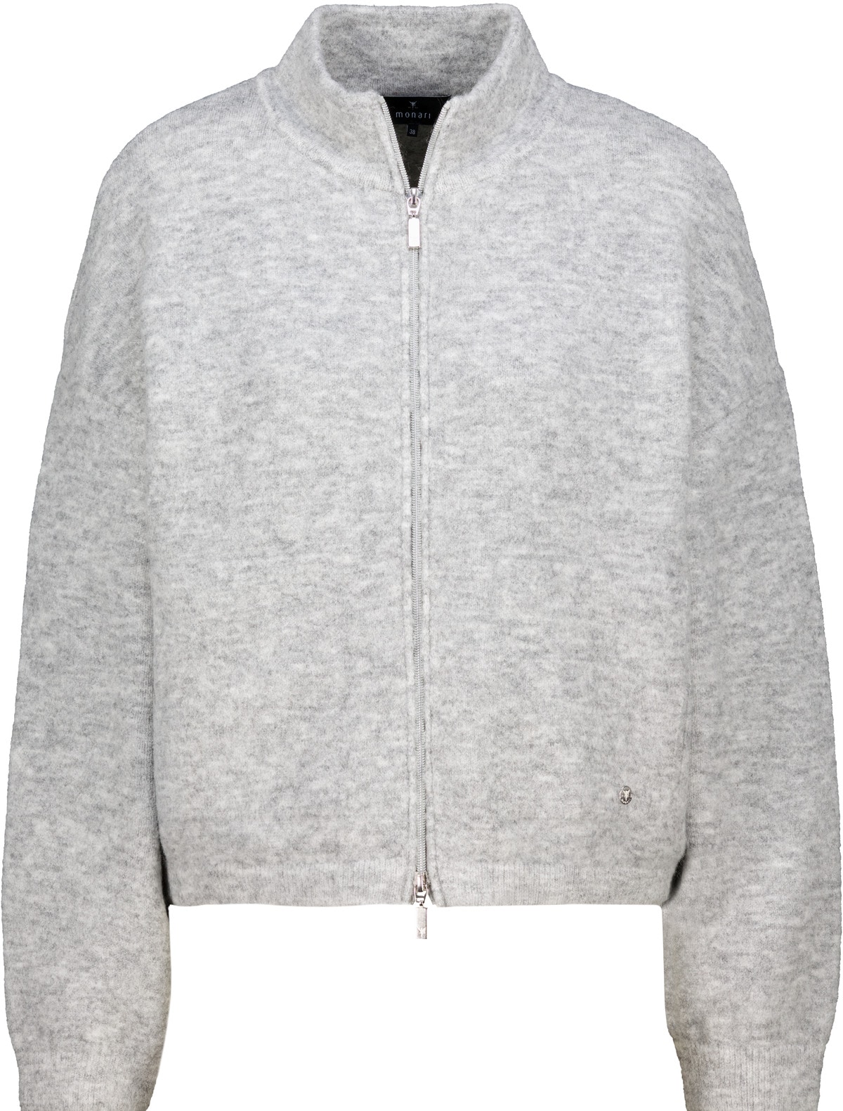 Monari Strickjacke »Jacke Strickjacke Flausch« Regular fit mit Stehkragen