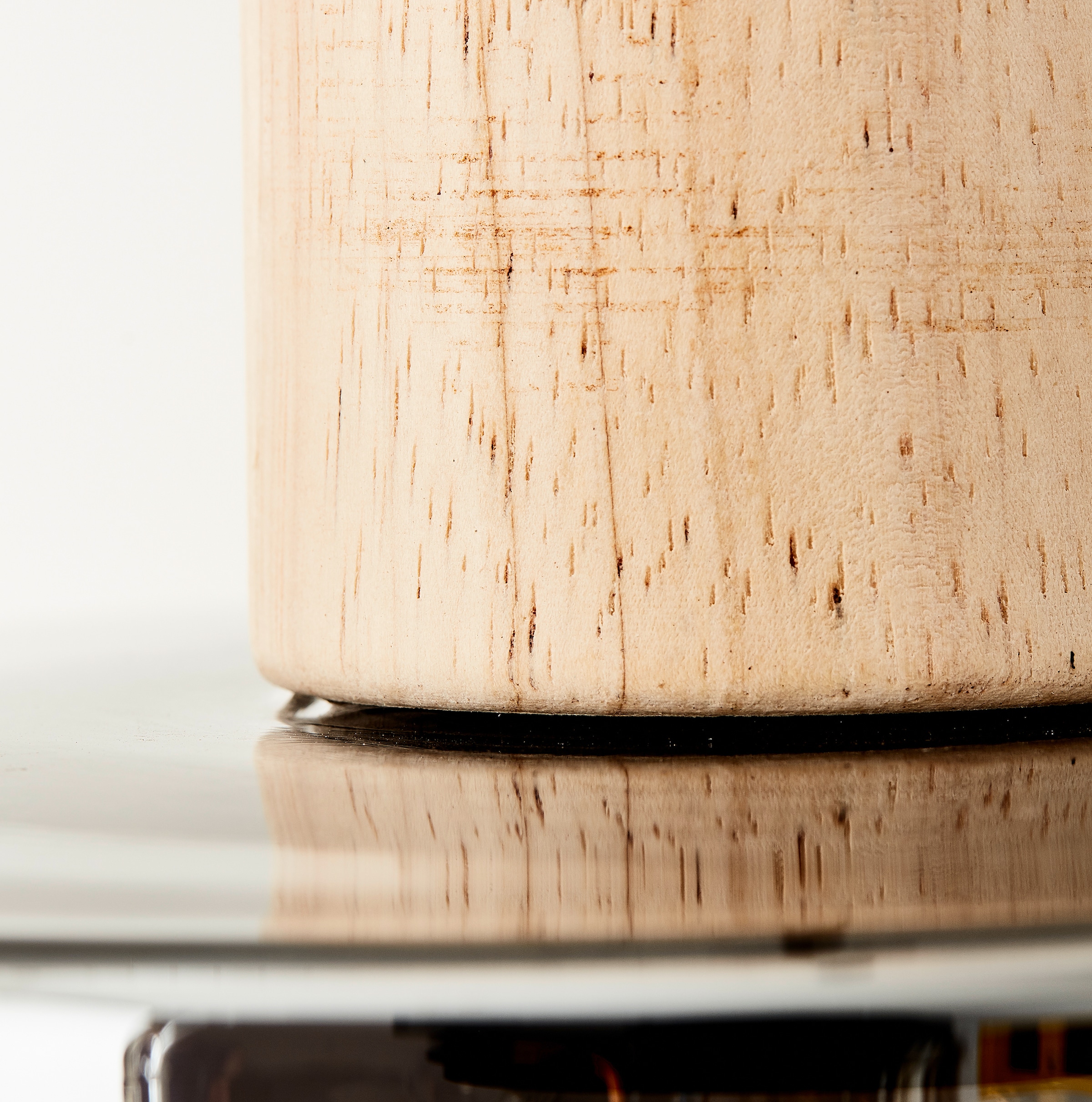 Brilliant Pendelleuchte »Weald«, 1 flammig, Leuchtmittel E27 | ohne Leuchtmittel, Höhe 120 cm, Ø 20 cm, E27, kürzbar, Glas/Holz, schwarz/rauch/holz