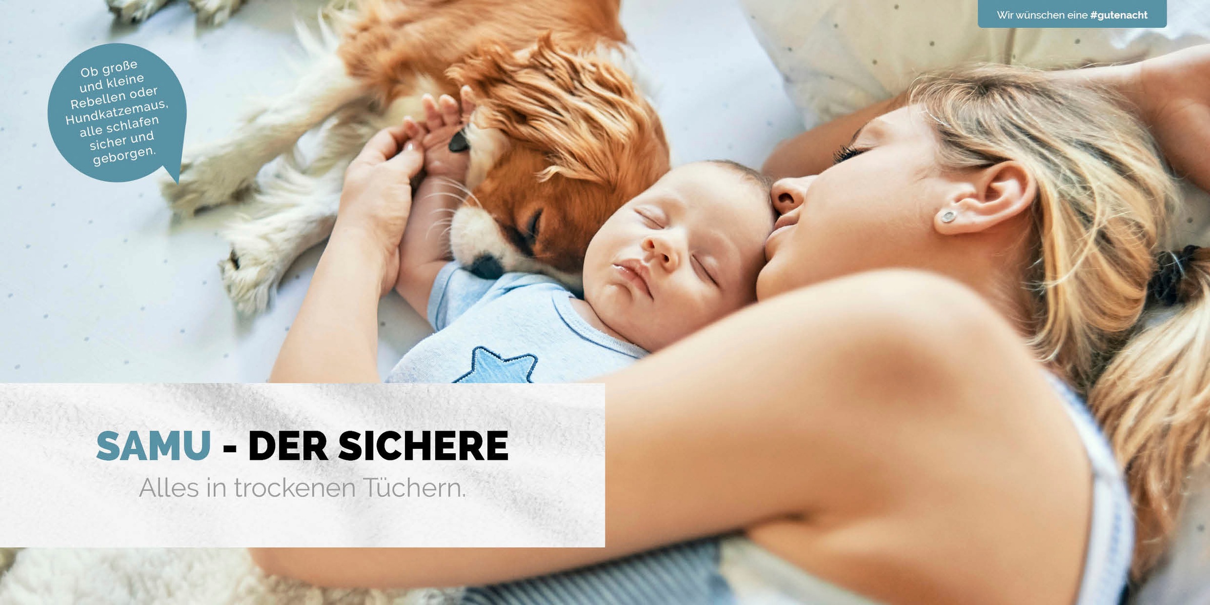 Primera Spannbettlaken »"Samu - Der Sichere"«, FAMILIENHELD mit wasserundurchlässiger PU-Membran, ab Größe 100x200 cm