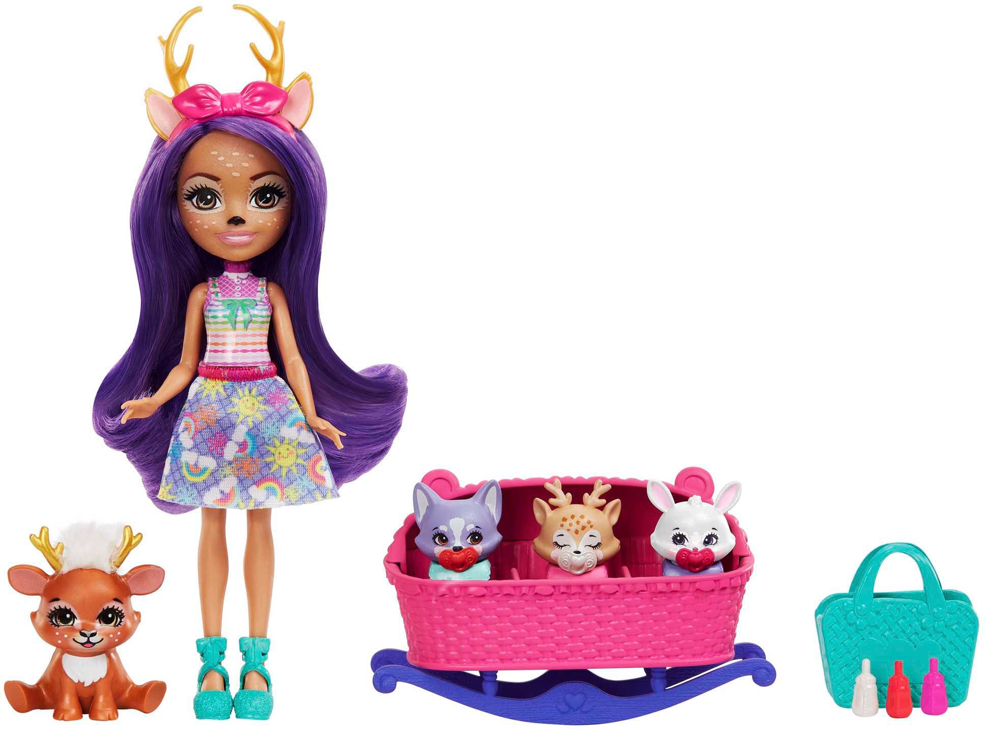 Enchantimals Minipuppe »Enchantimals Baby Best Friends, Danessa Deer & Sprint Figur«