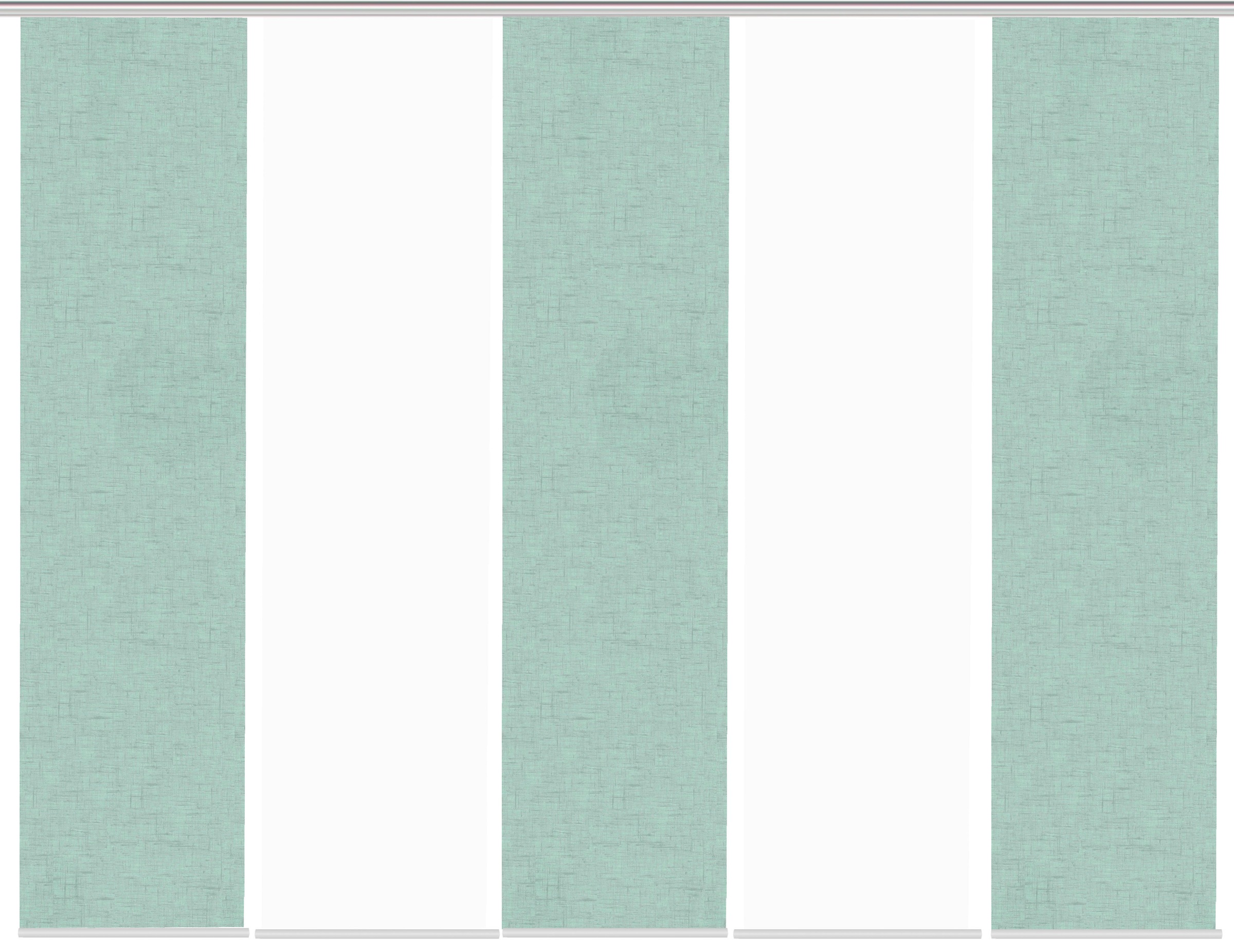 HOME WOHNIDEEN Schiebegardine »PIVE 5er SET«, (5 St.), Schiebevorhang Digidruck 5er Set PIVE