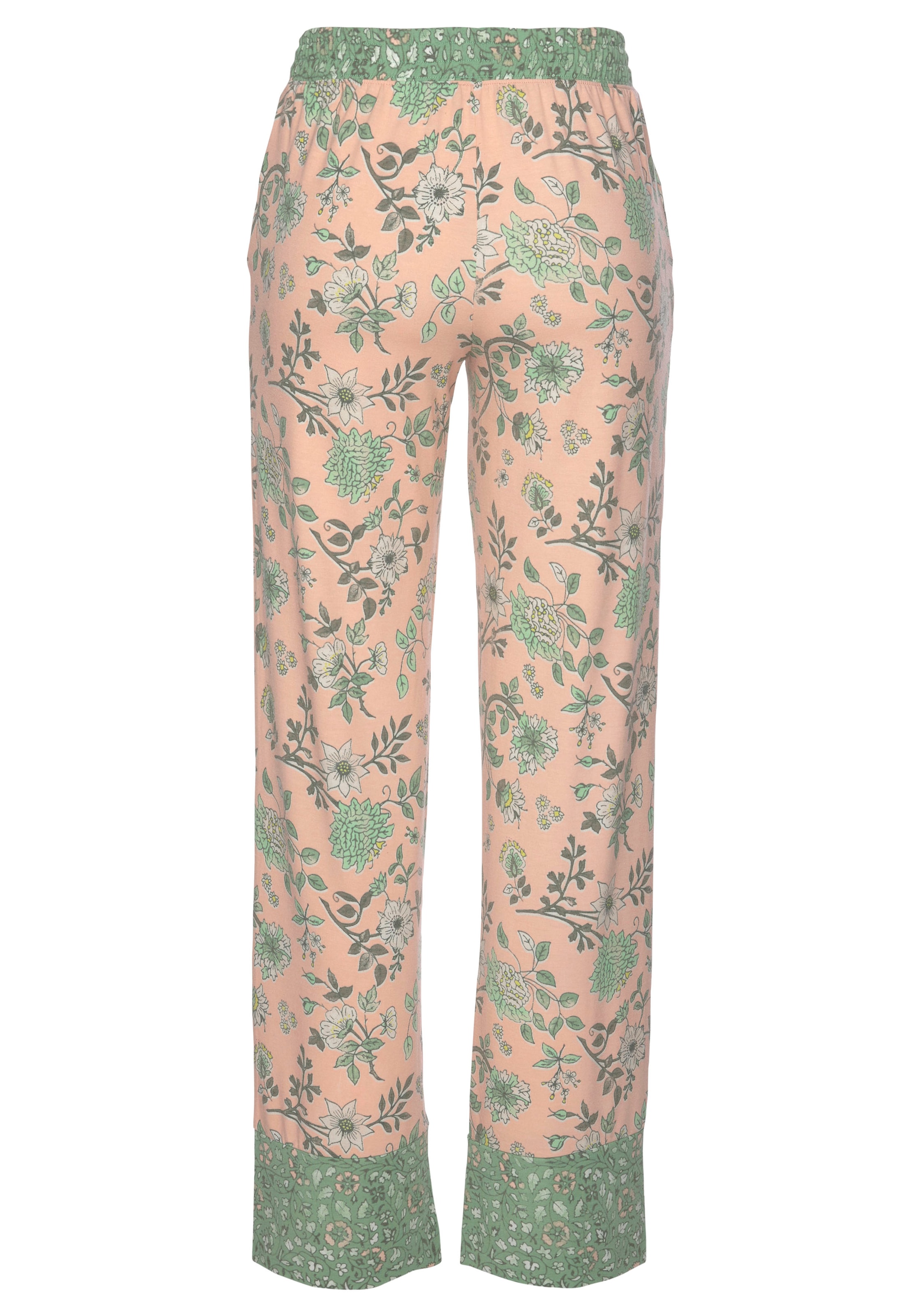 LASCANA Schlafhose, im Blumen Allover-Druck