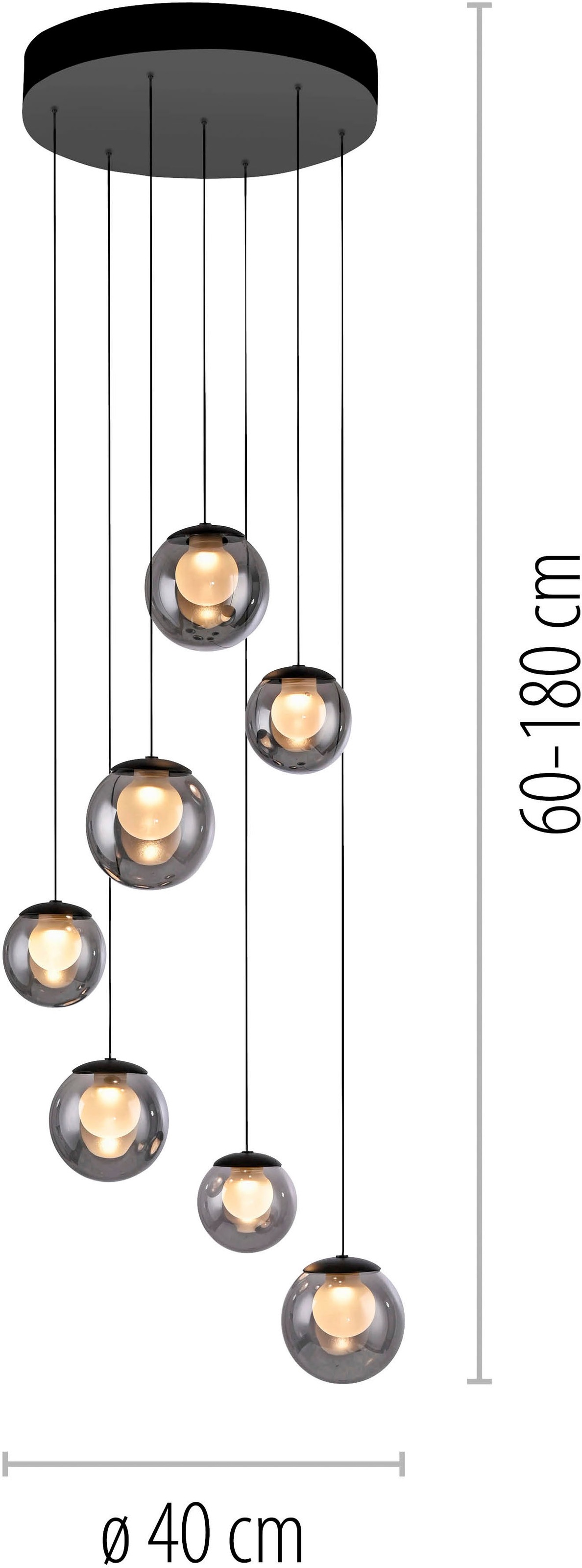 Neuhaus PURE LED Pendelleuchte »PURE Popup« LED-Board 1 Stk. warmweiß - kaltweiß Comfort Lift, CCT, dimmbar über Fernbedienung