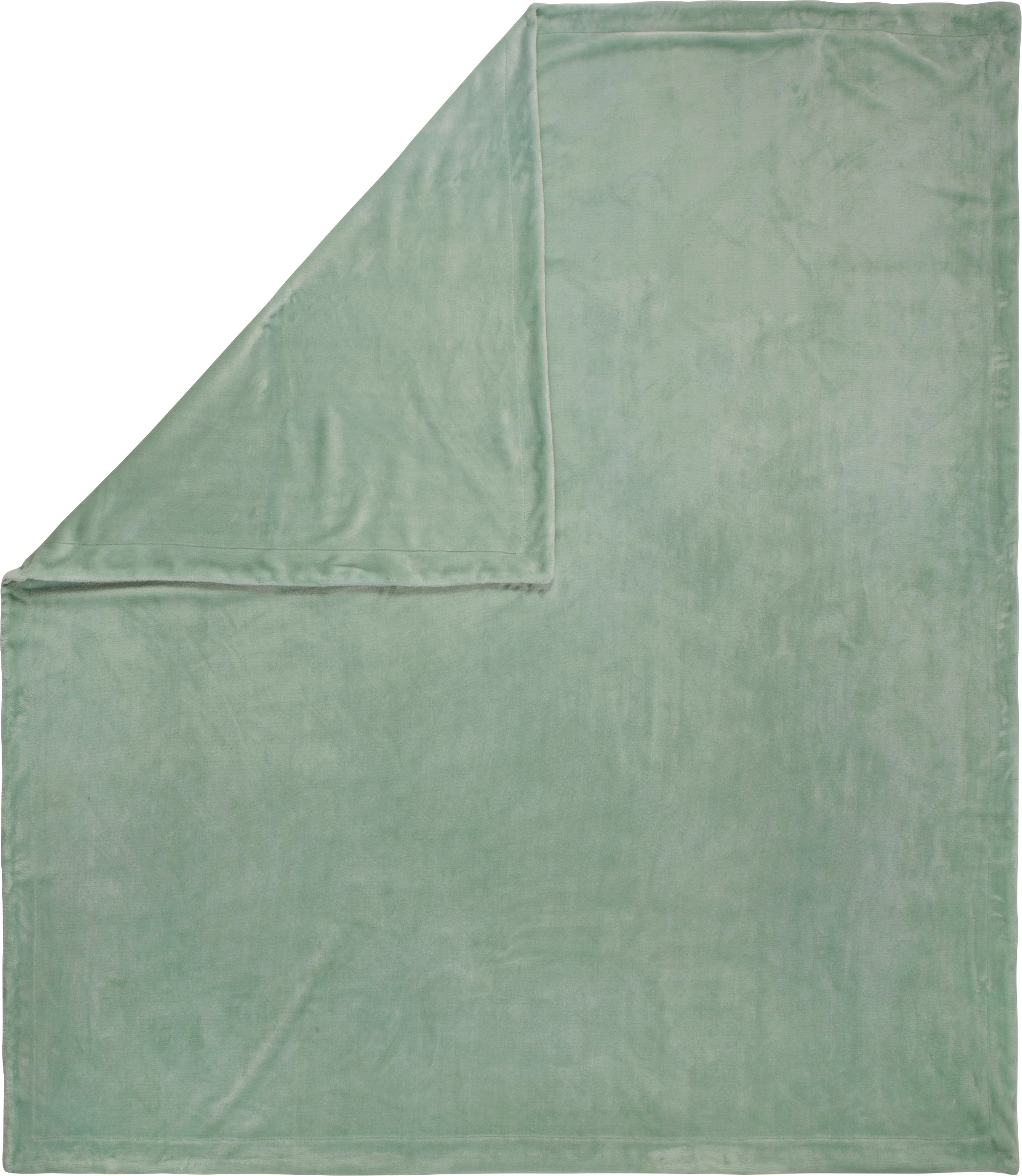 hip Plaid »Hip uni aqua«, Super Weich, Kuscheldecke, Wohndecke, 160x180 cm, Unifarben Türkis