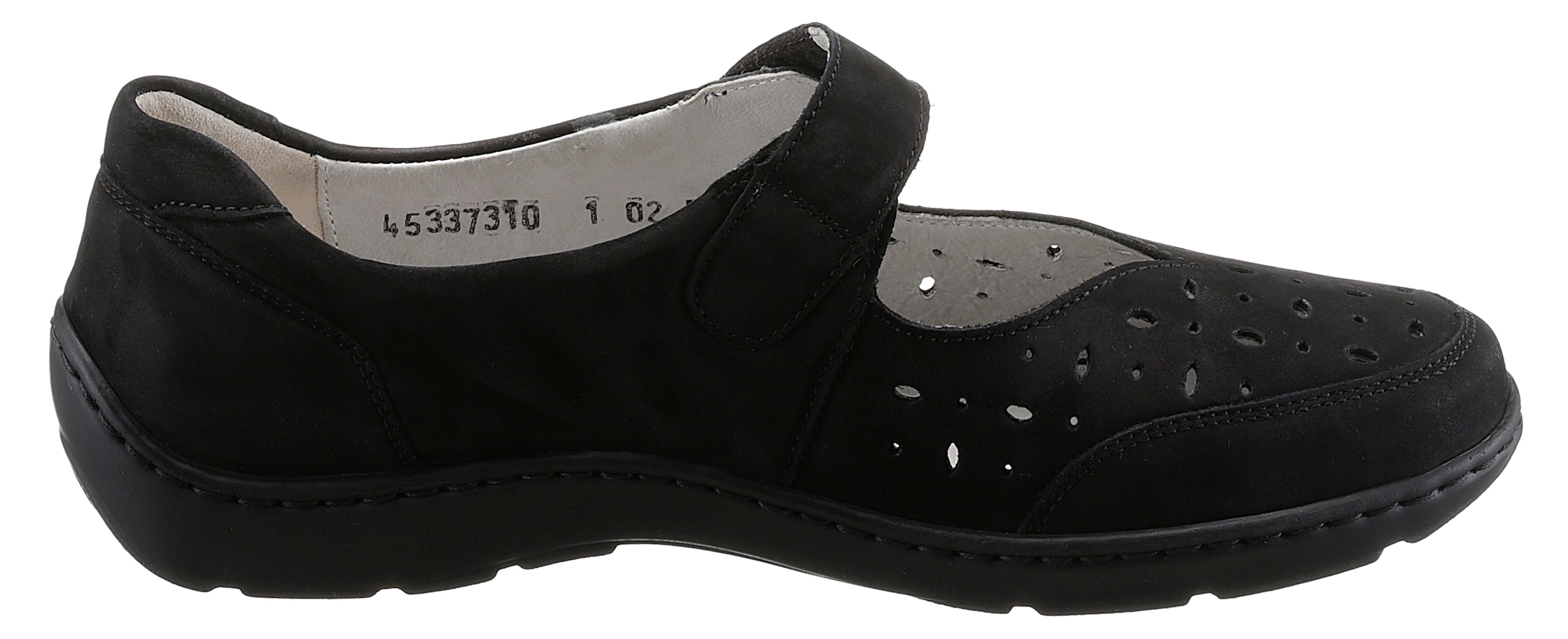 Waldläufer Ballerina »HENNI«, Klettschuh, Komfortschuh mit Perforation, H-Weite