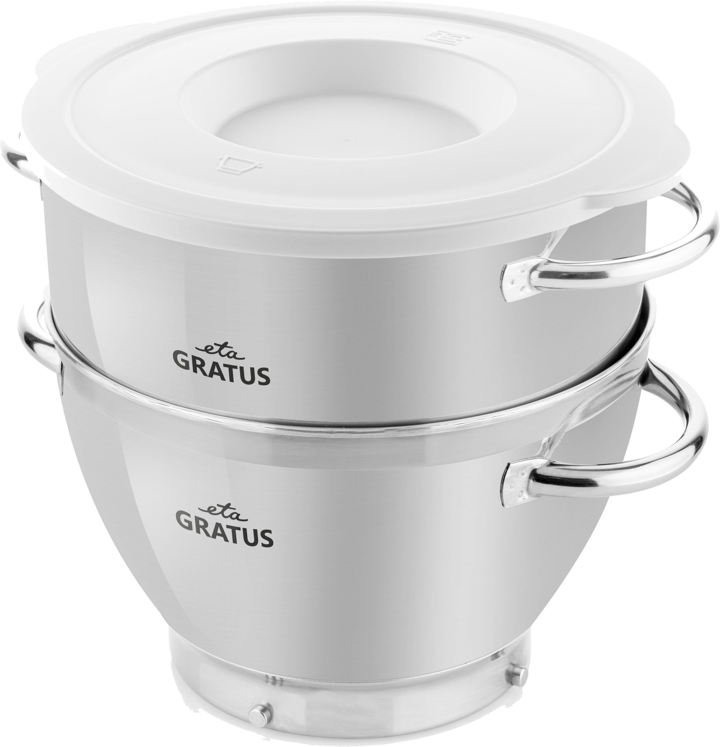 eta Küchenmaschinenschüssel »ETA002899003«, 1 tlg., aus Edelstahl, 3,5l, mit Griffen, Zubehör für Küchenmaschine Gratus ETA 0028