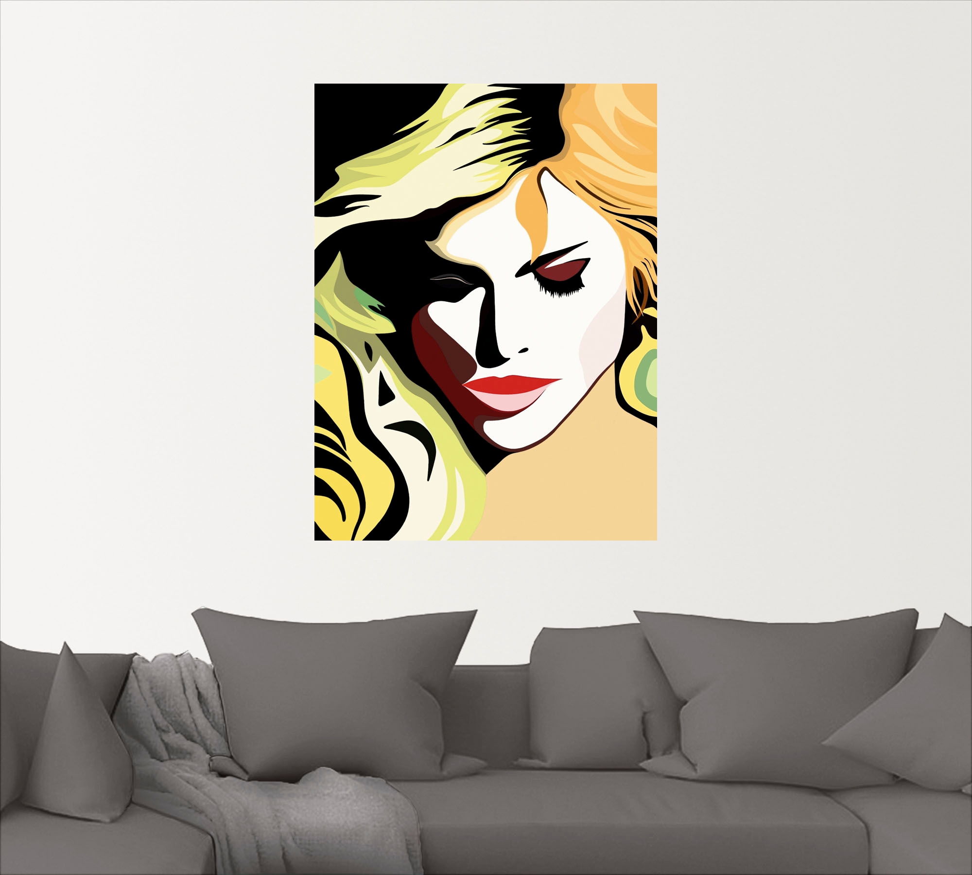 Artland Wandbild »Schöne Frau«, Frau, (1 St.), als Alubild, Outdoorbild, Leinwandbild, Wandaufkleber, versch. Größen