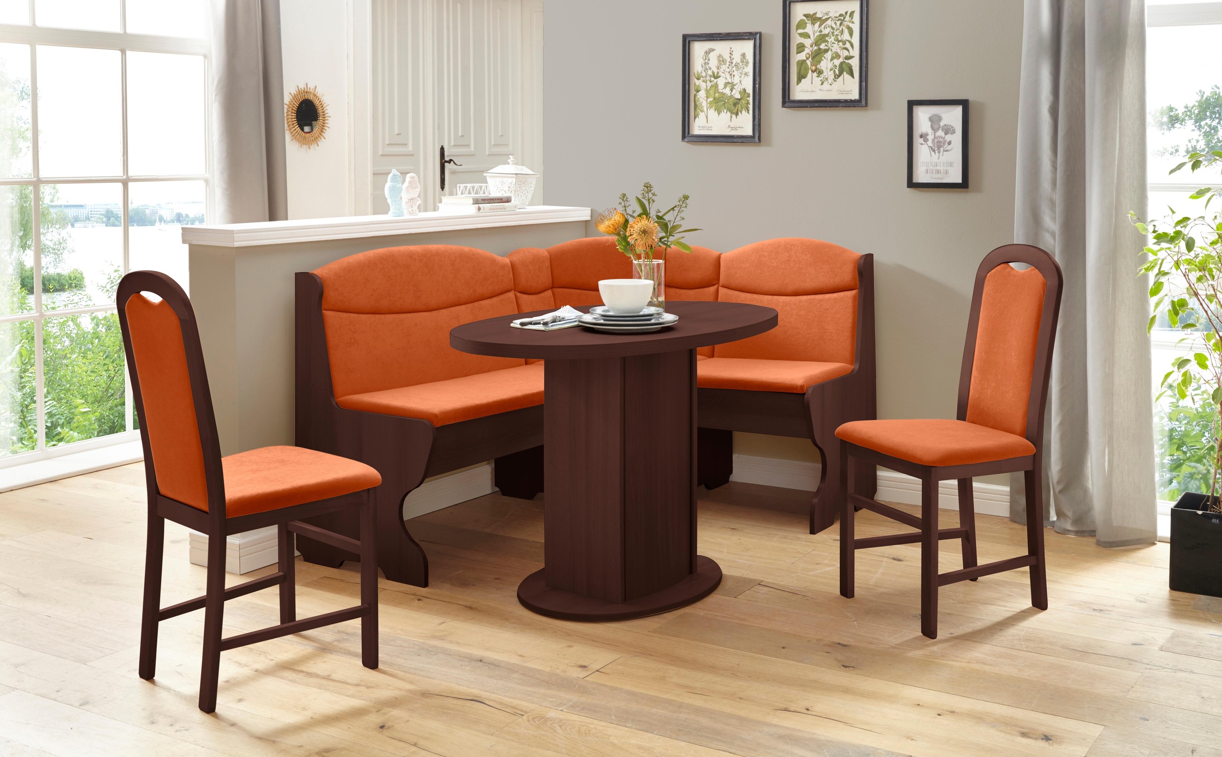 INOSIGN Eckbankgruppe »Apollon 2« Set, 4 Stk. tlg. wengefarben/terra +