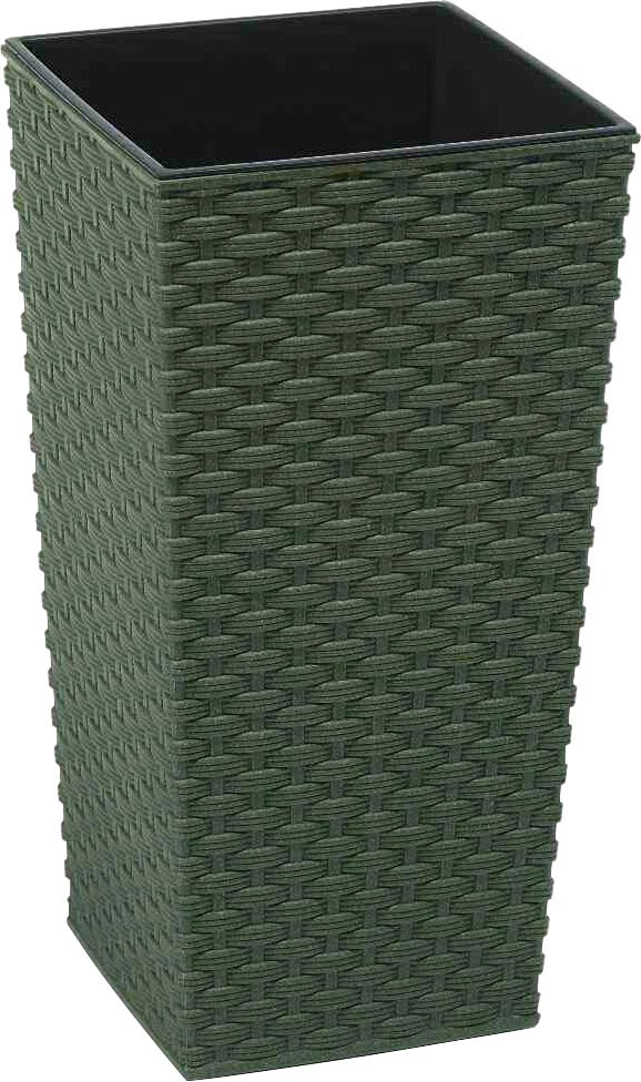 Siena Garden Pflanzkübel, (2 St.), Rattanoptik, eckig