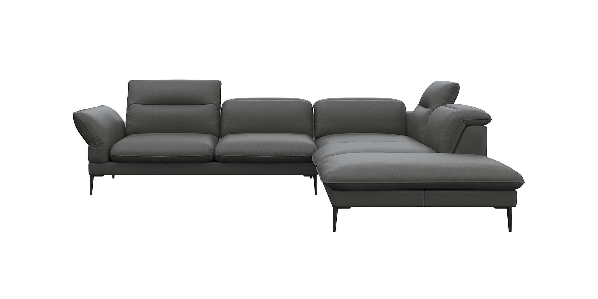 FLEXLUX Ecksofa »Salino, Funktionssofa mit Ottomane, Relaxsofa, Ecksofa«, S günstig online kaufen