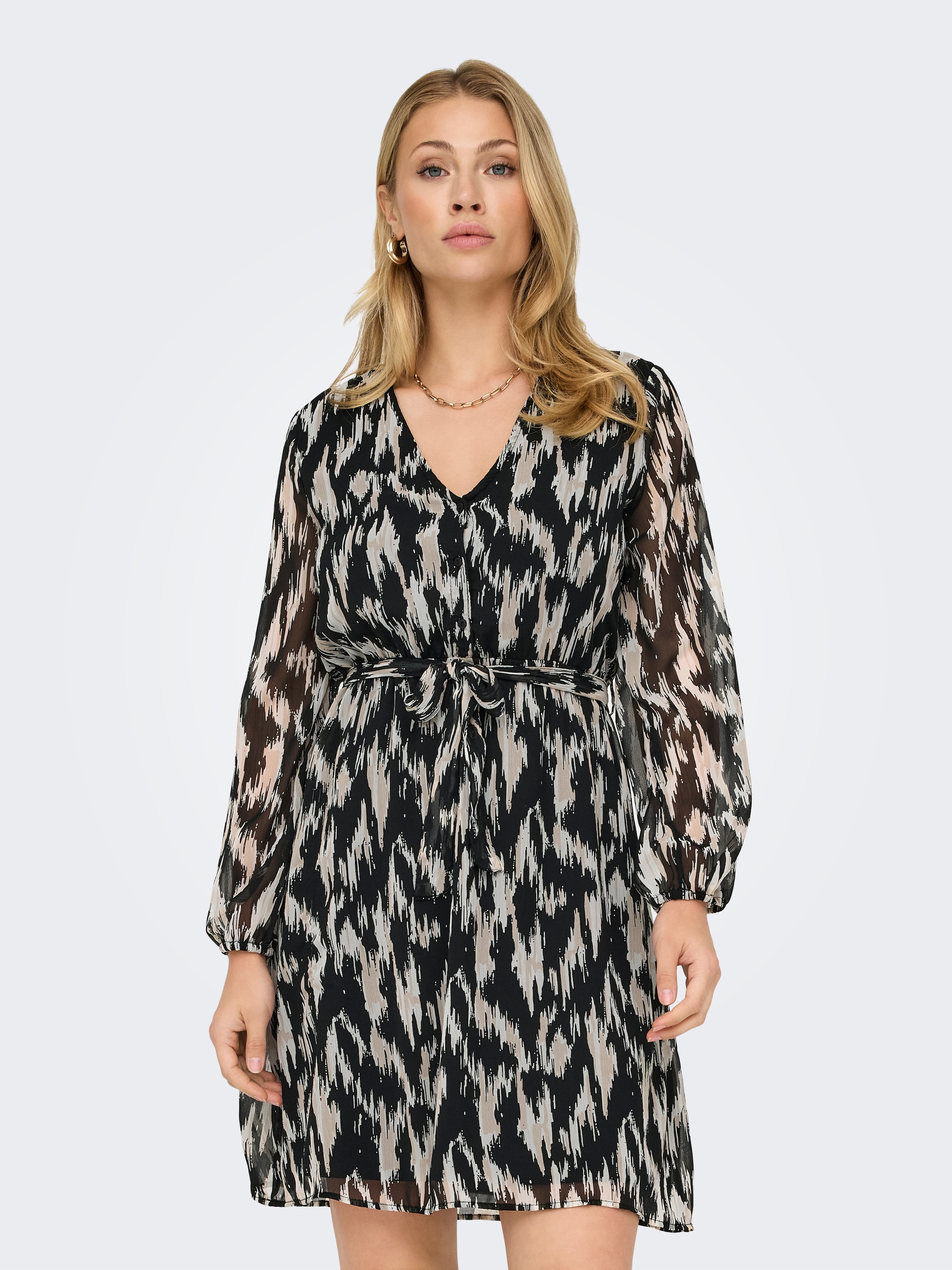 ONLY Druckkleid »ONLCERA 3/4 SHORT DRESS WVN NOOS« Sommerkleid