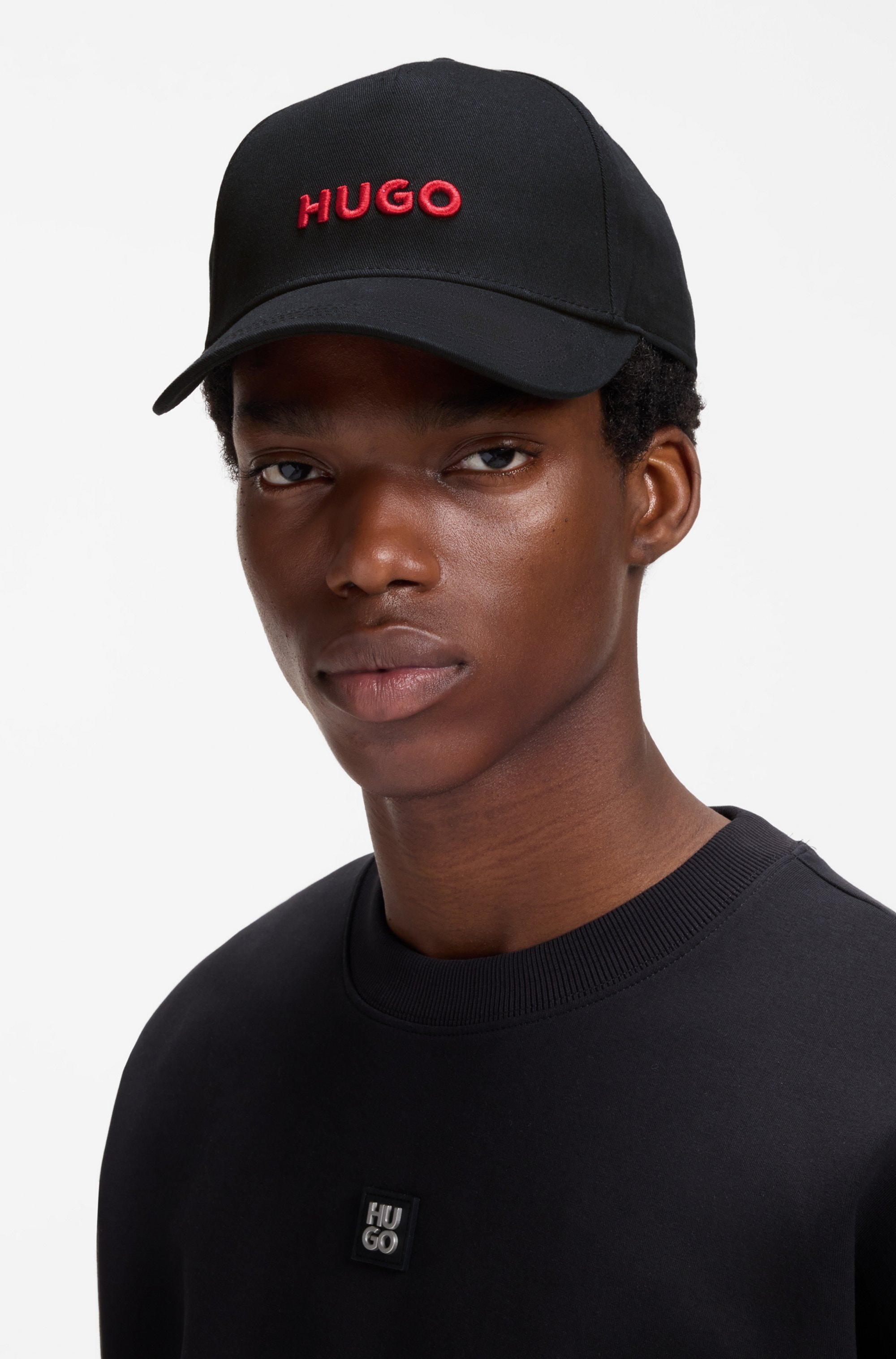 HUGO Baseball Cap mit 3D Logostickerei, verstellbarer Verschluss, unisex