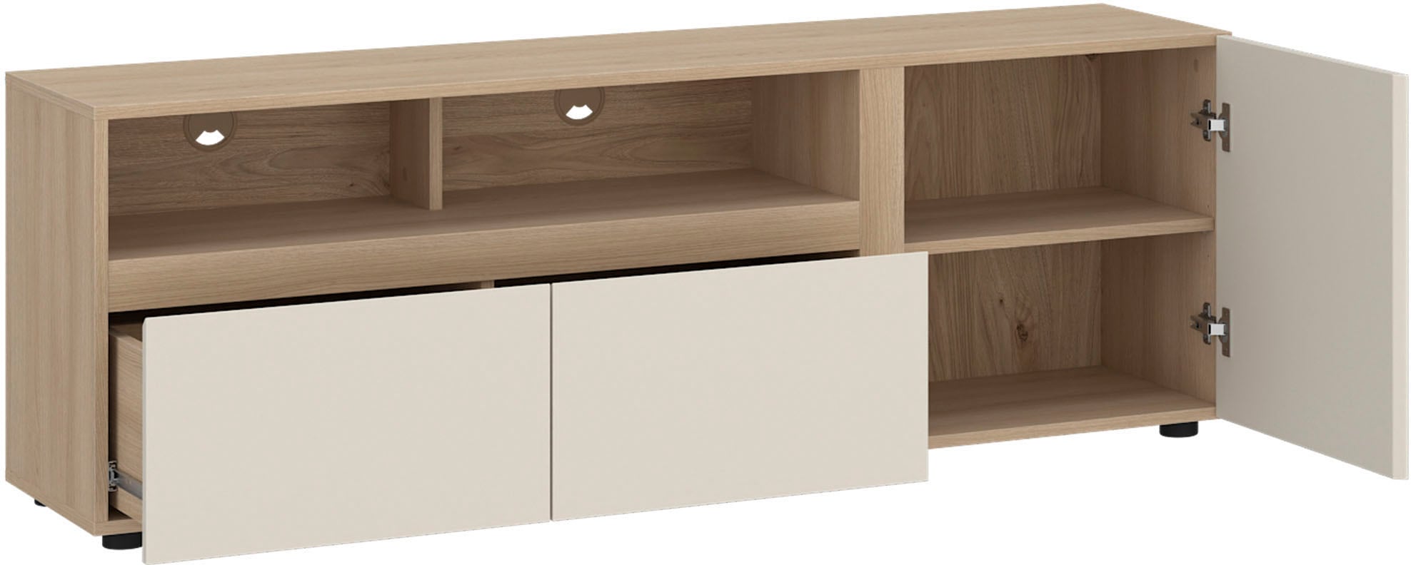 Home affaire Lowboard »TAVERA« Lowboard Breite 149 cm, modern, grifflos, viel Stauraum
