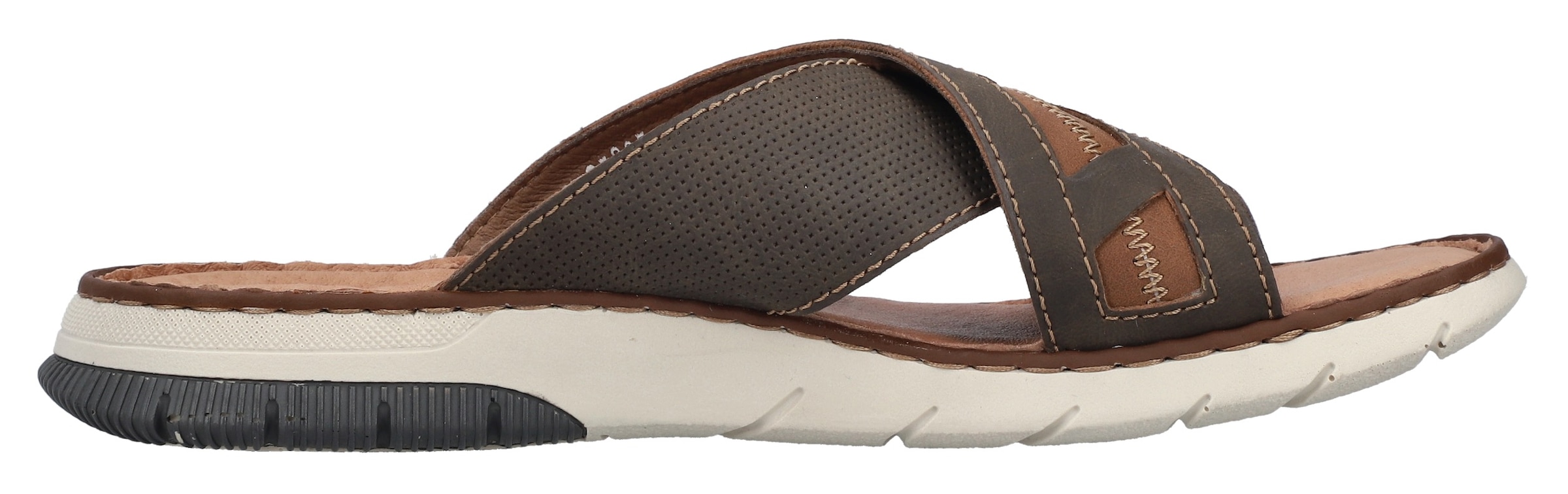 Rieker Pantolette, Sommerschuh, Strandschuh, Schlappen mit weicher Innensohle