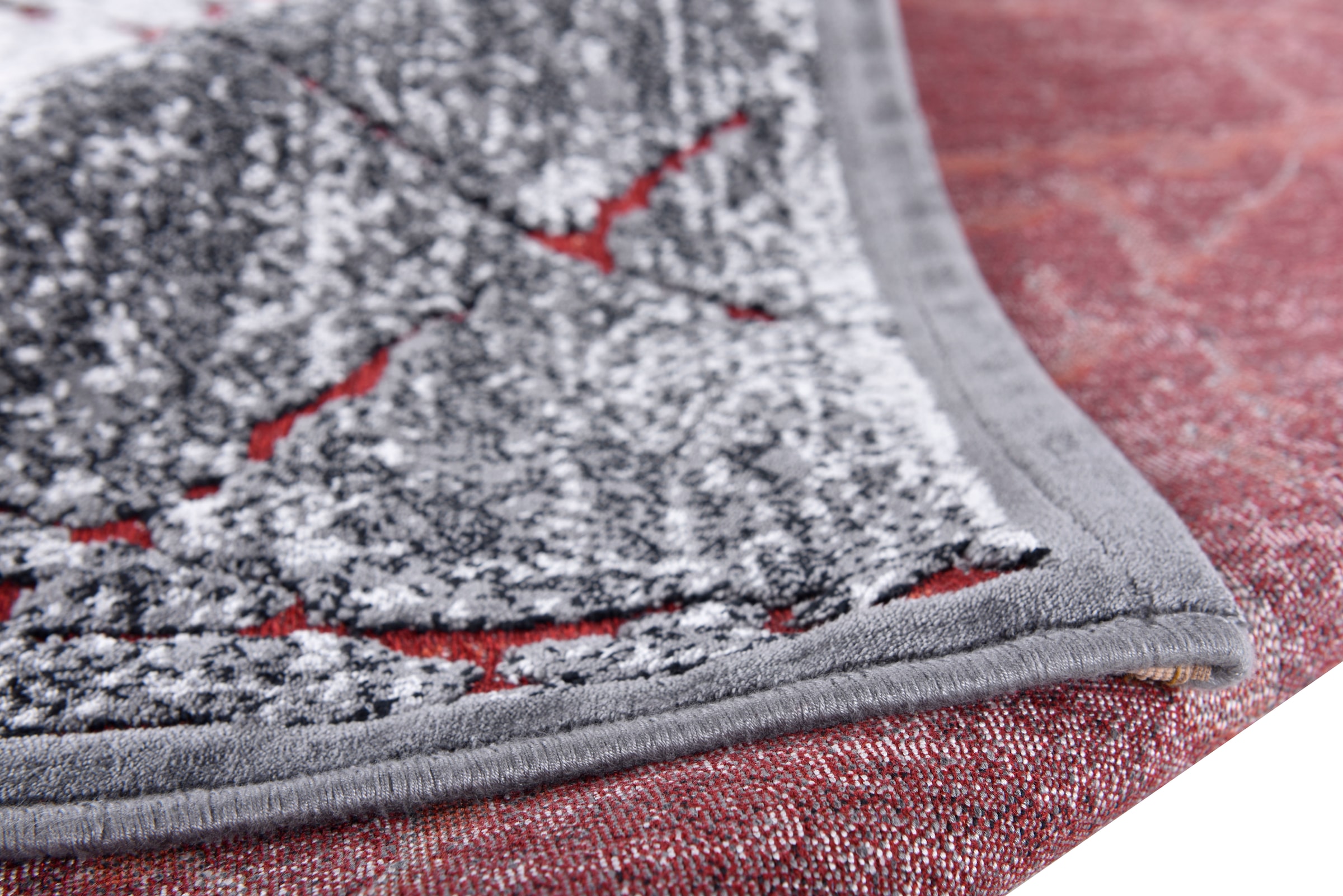 Gino Falcone Teppich »Orelia 103«, rechteckig, 7 mm Höhe, Kurzflor, modernes Design, mit leichtem Glanz, Wohnzimmer