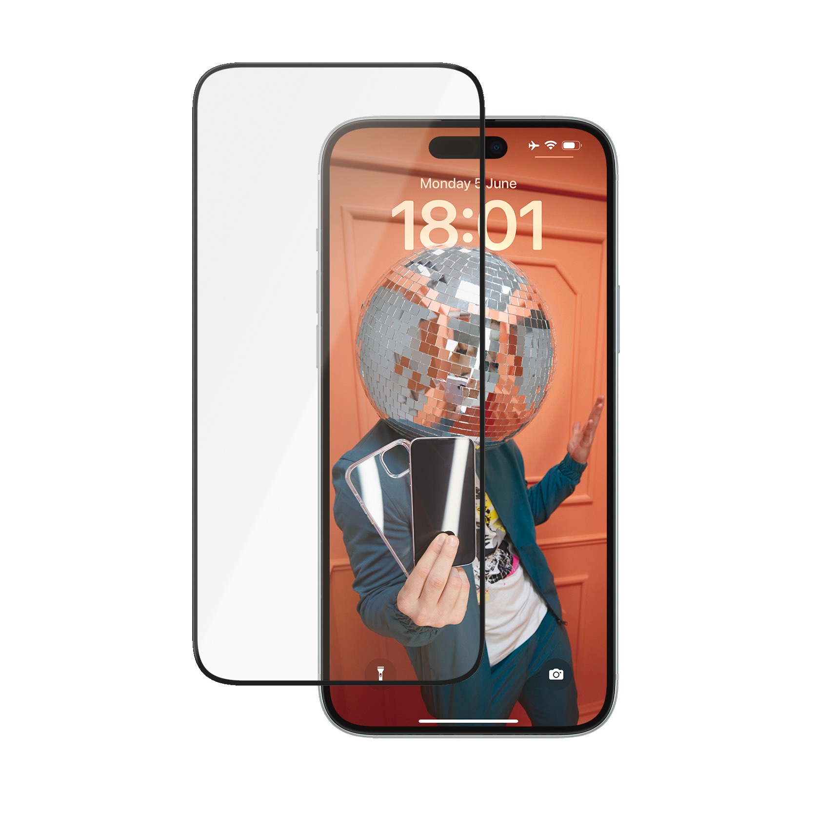 PanzerGlass Displayschutzglas »Ultra-Wide Fit Ceramic Protection Screen Protector« für Apple iPhone 15 Plus 1 Stk. tlg. Displayschutzfolie, Schutzfolie, Bildschirmschutz, kratz- & stoßfest