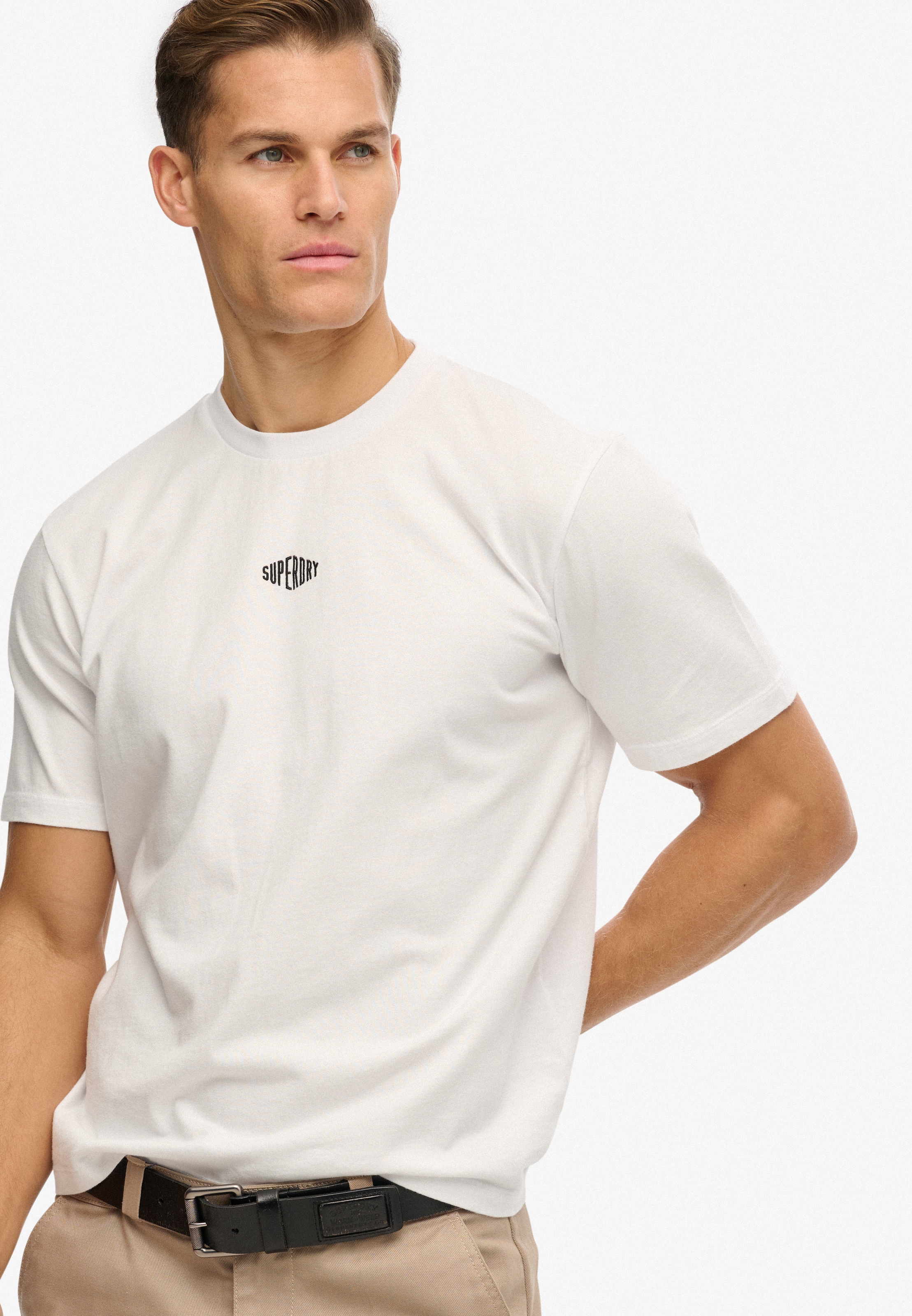 Superdry Rundhalsshirt »MICRO LOGO TSHIRT« mit Micro-Marken-Logo