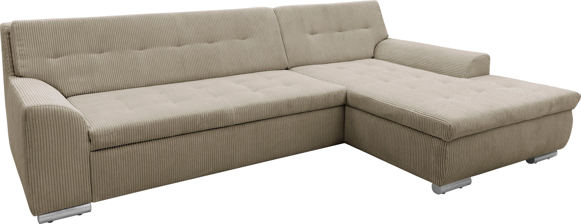 DOMO collection Ecksofa »Treviso viele Bezüge, auch in Cord, L-Form, B/T/H: günstig online kaufen