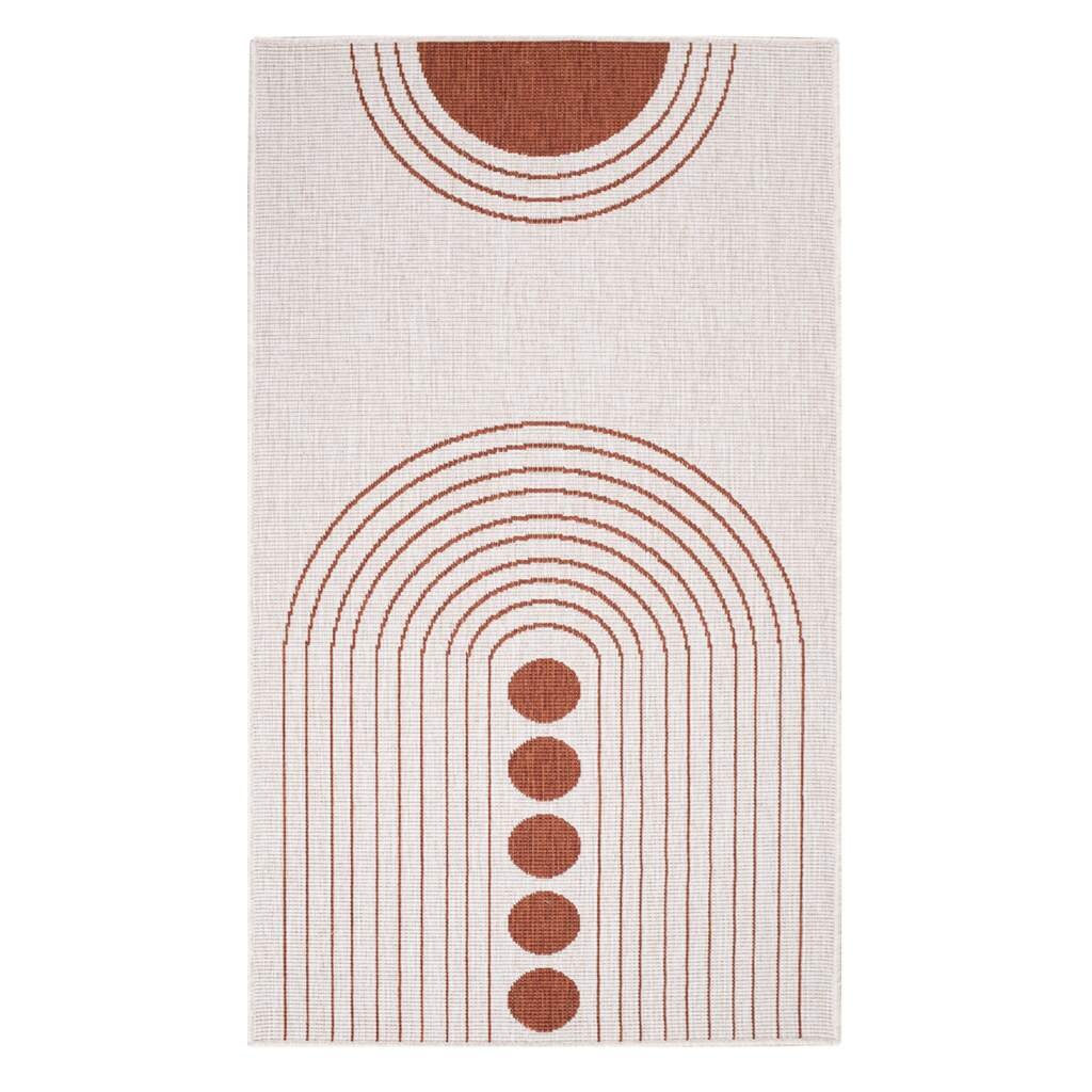 Carpet City Outdoorteppich »DUO RUG 5739«, rechteckig, 5 mm Höhe, Wendeteppich Wetterfest In- & Outdoor, Balkon, Terrasse, Wohnzimmer