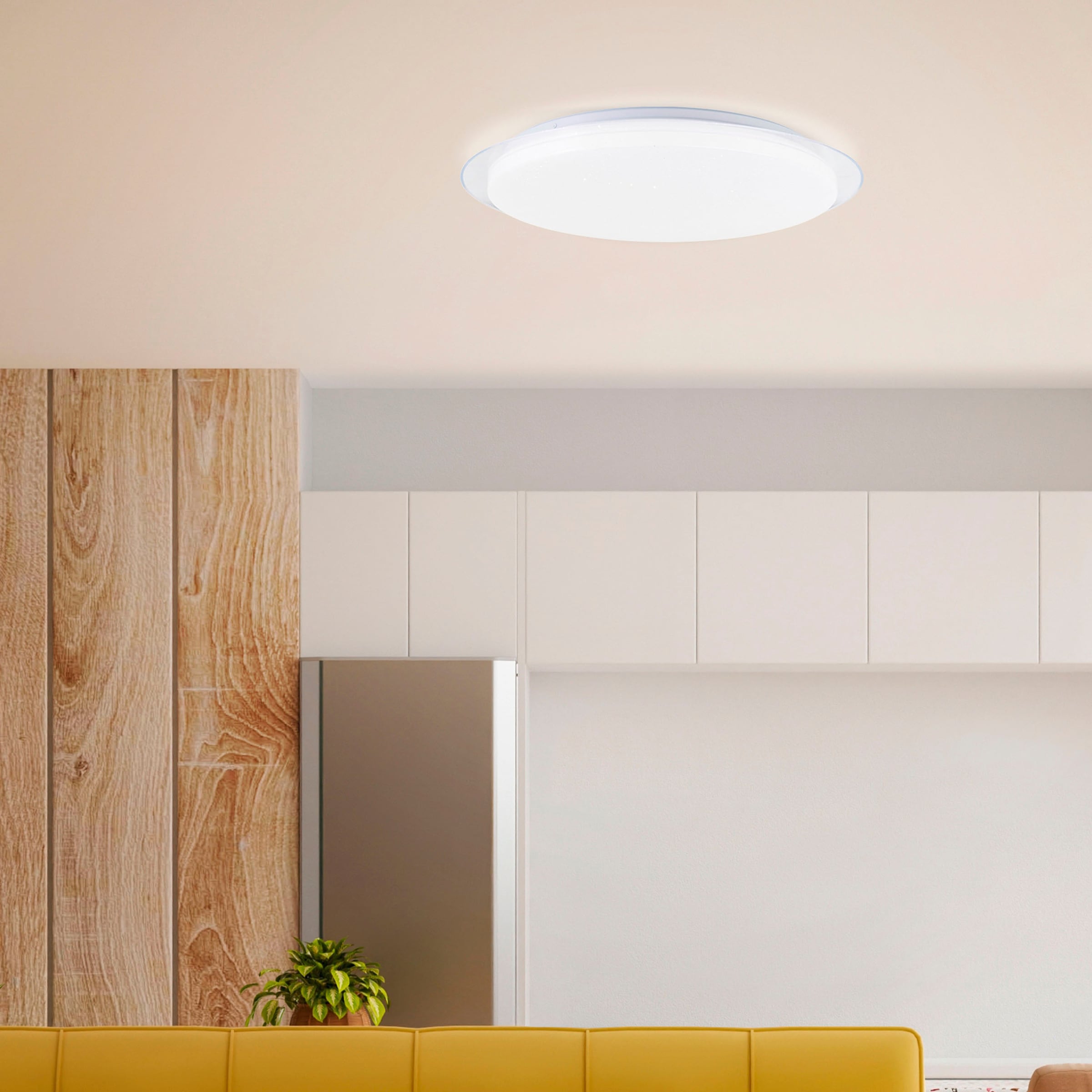 BreLight LED Wandleuchte »Vittoria«, D 57 cm, 3800 lm, 3000-6500 K, CCT, dimmbar, weiß